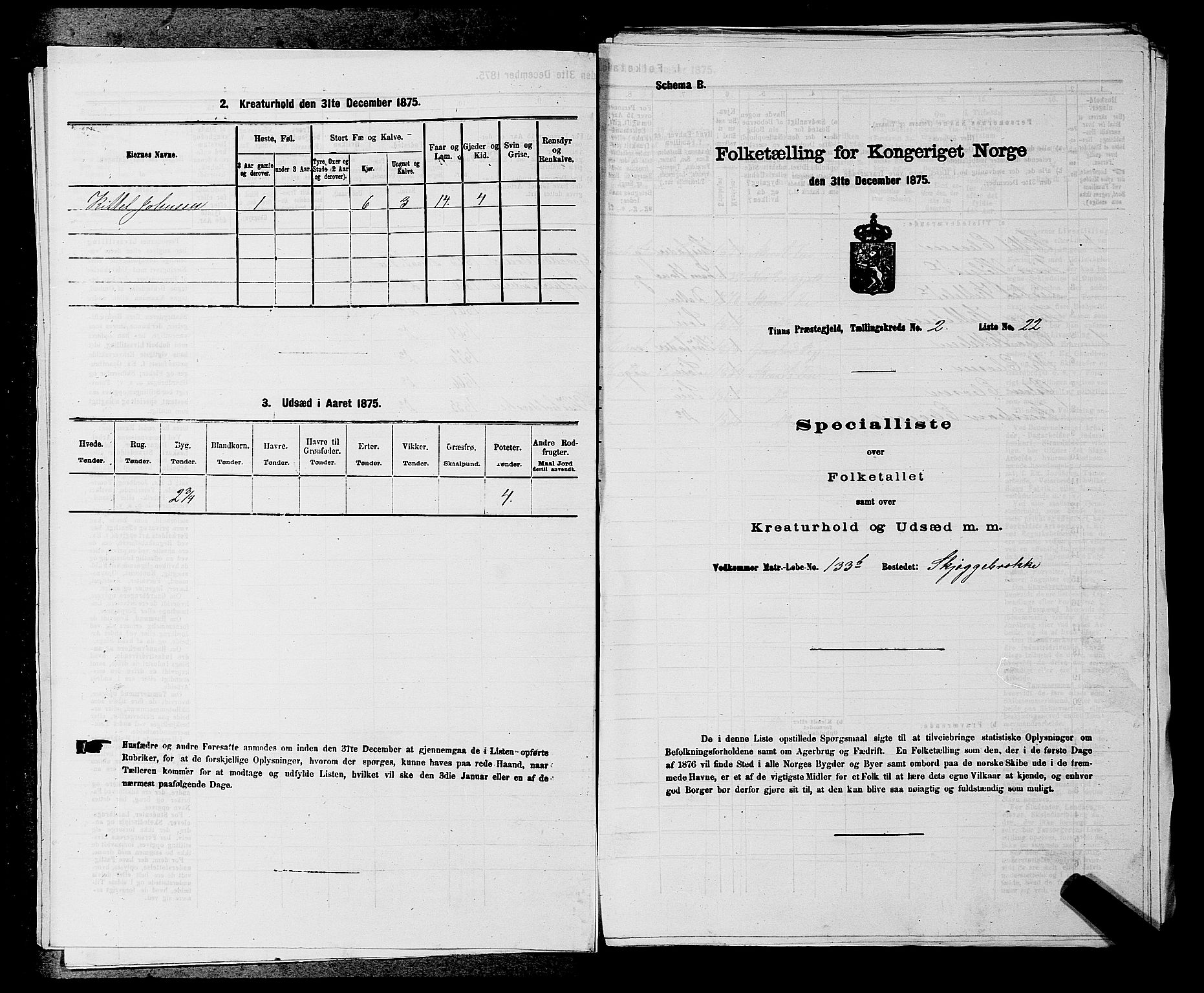 SAKO, Folketelling 1875 for 0826P Tinn prestegjeld, 1875, s. 210