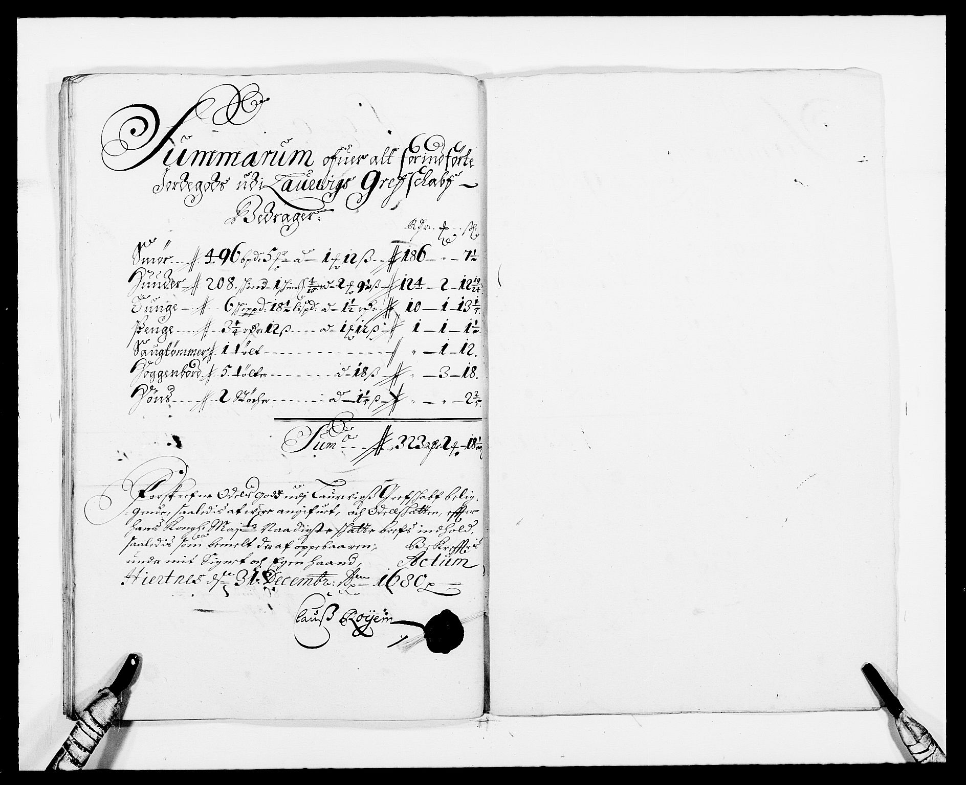 Rentekammeret inntil 1814, Reviderte regnskaper, Fogderegnskap, AV/RA-EA-4092/R33/L1968: Fogderegnskap Larvik grevskap, 1675-1687, s. 409