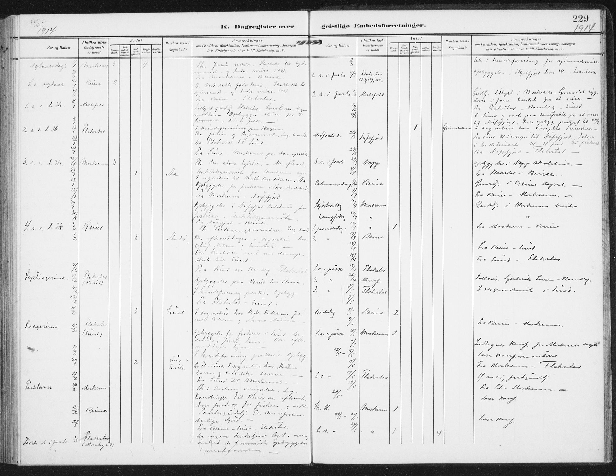 Ministerialprotokoller, klokkerbøker og fødselsregistre - Nordland, SAT/A-1459/885/L1206: Ministerialbok nr. 885A07, 1905-1915, s. 229