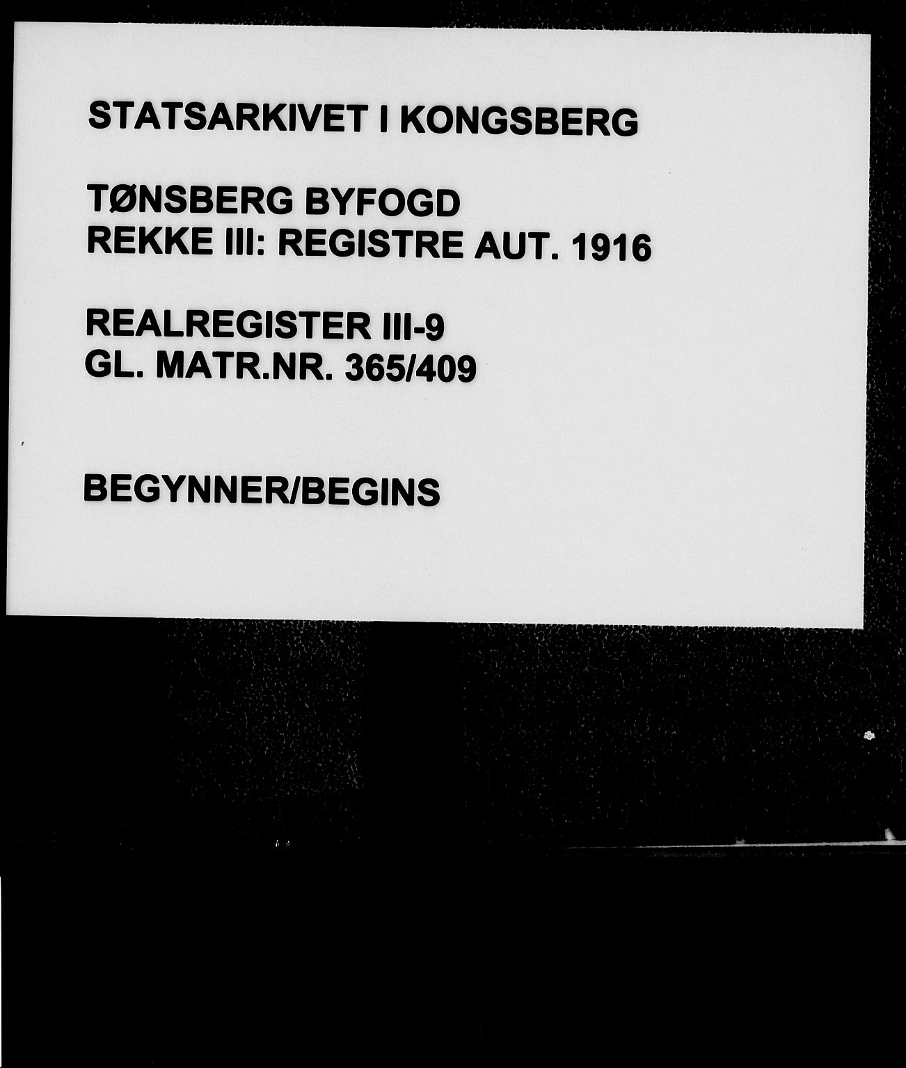 Tønsberg byfogd, SAKO/A-224/G/Gb/Gba/Gbac/L0009: Panteregister nr. III 9