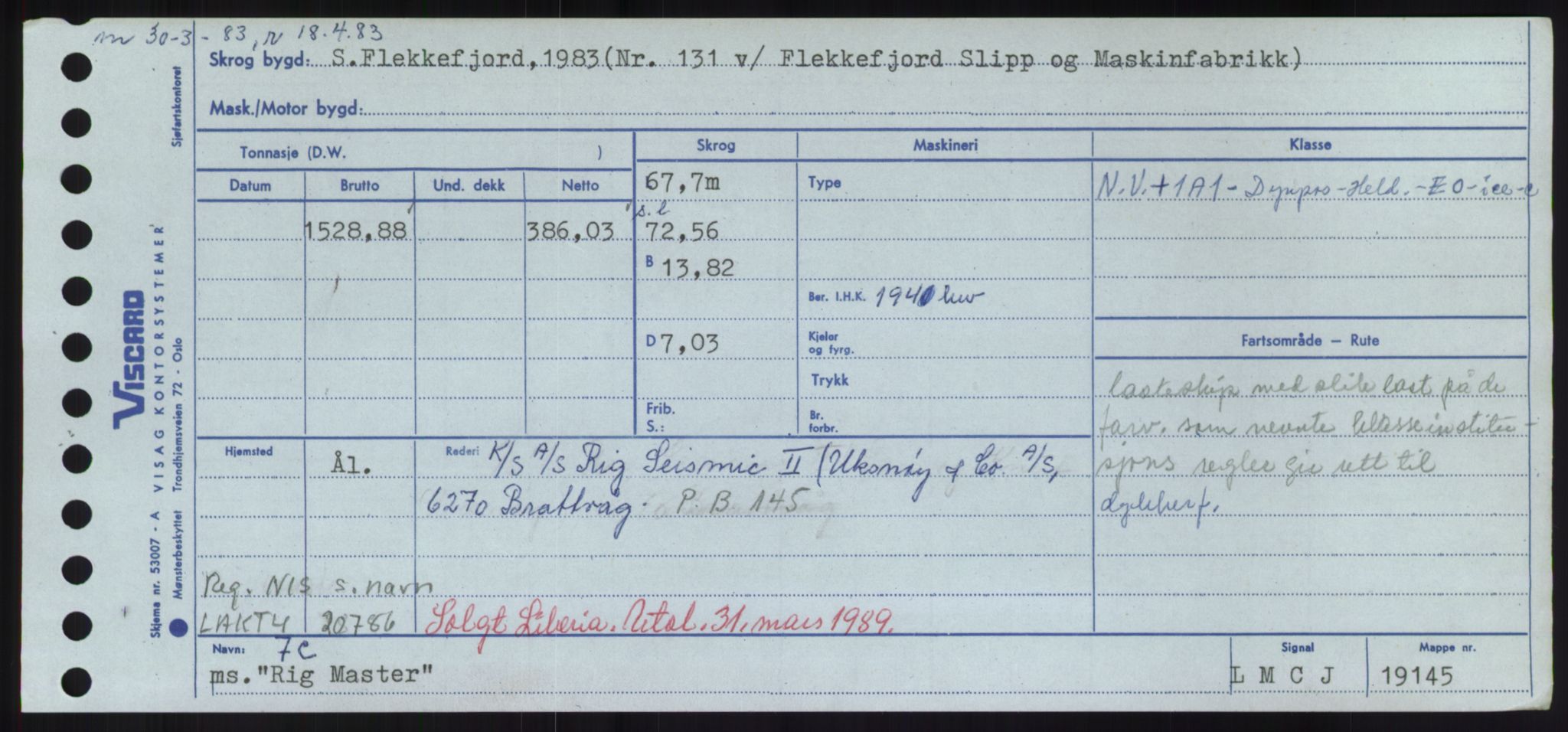 Sjøfartsdirektoratet med forløpere, Skipsmålingen, AV/RA-S-1627/H/Hd/L0030: Fartøy, Q-Riv, s. 489