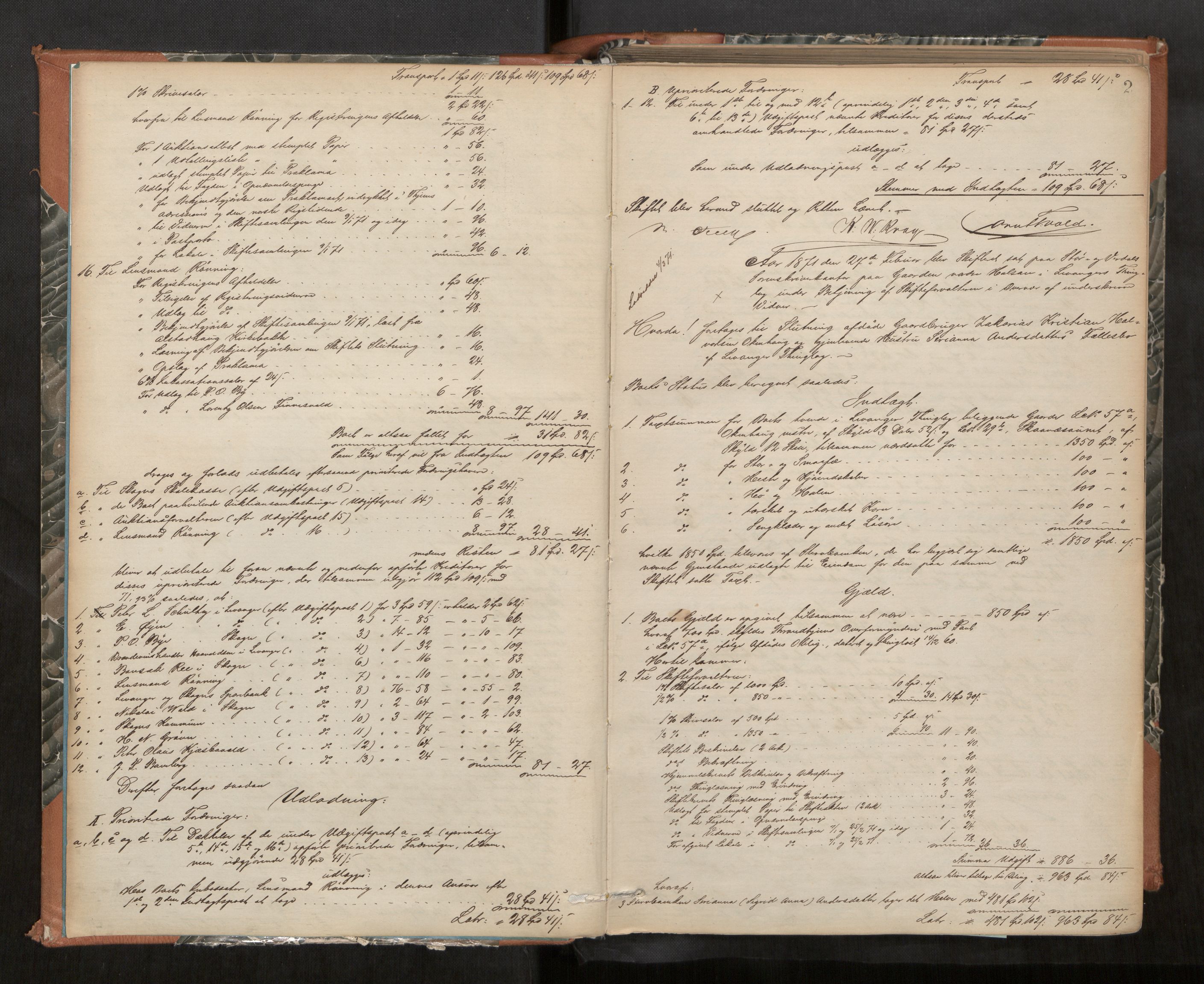 Stjør- og Verdal sorenskriveri, AV/SAT-A-4167/1/3/3A/L0043: Skifteslutningsprotokoll, 1871-1877, s. 2