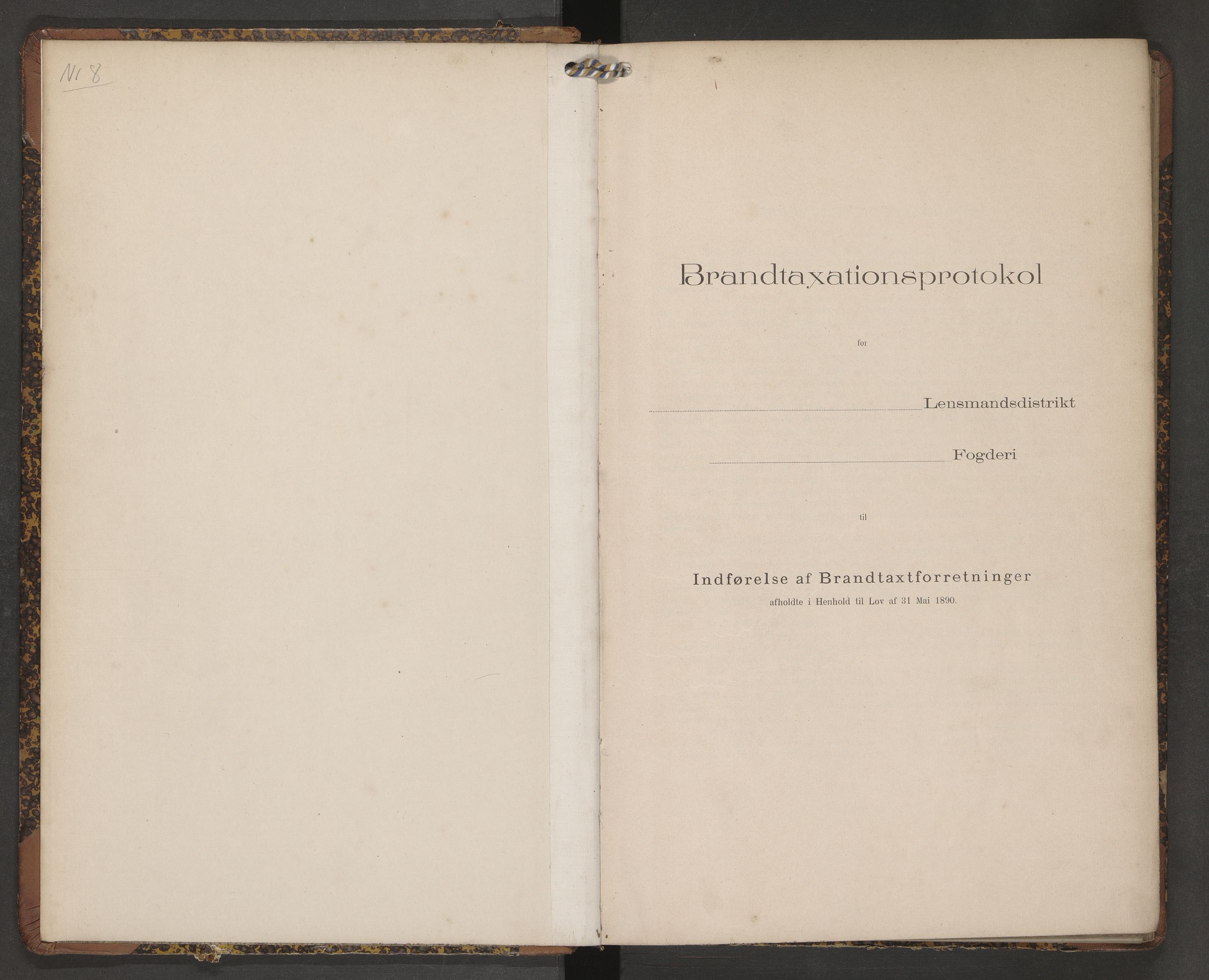 Norges Brannkasse Lista, AV/SAK-2241-0035/F/Fa/L0008: Branntakstprotokoll nr. 8 med gårdsnavnregister, 1907-1908