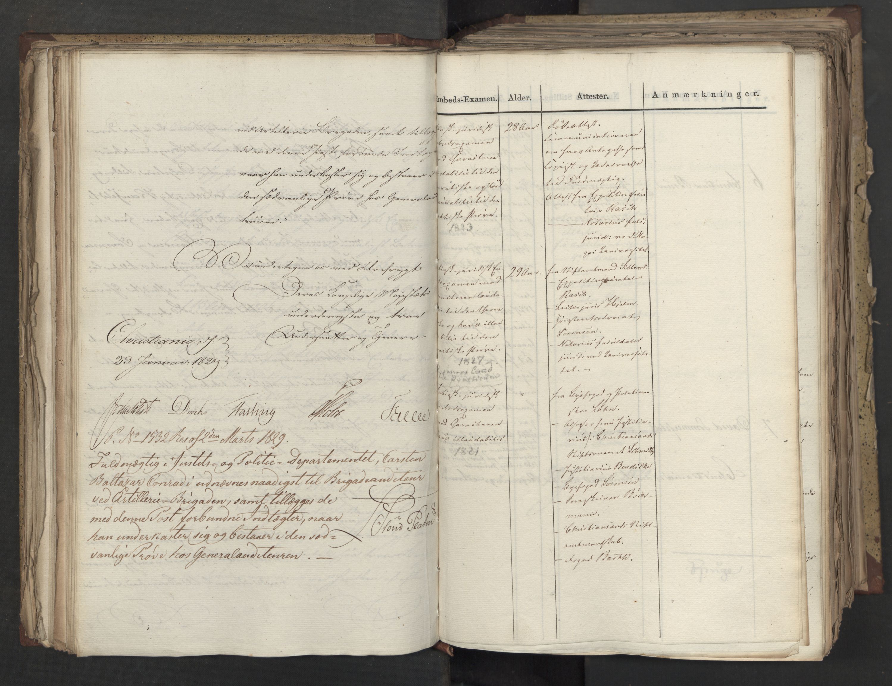 Statsrådsavdelingen i Stockholm, AV/RA-S-1003/D/Da/L0058: Regjeringsinnstillinger nr. 808-1073, 1829, s. 184