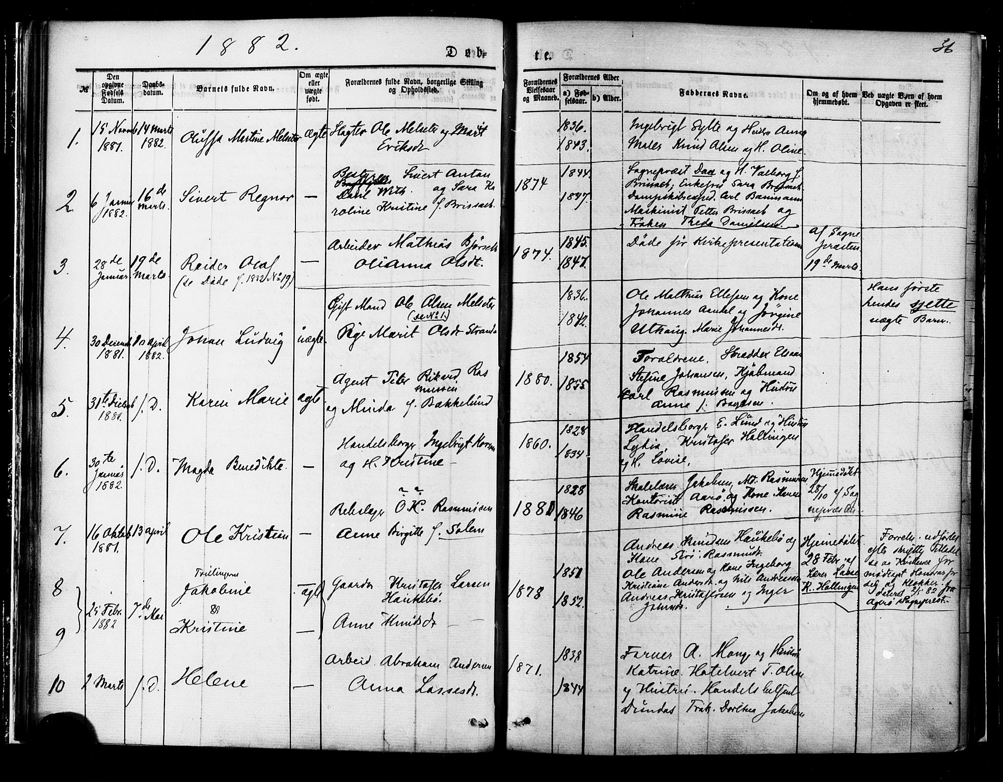 Ministerialprotokoller, klokkerbøker og fødselsregistre - Møre og Romsdal, SAT/A-1454/558/L0691: Ministerialbok nr. 558A05, 1873-1886, s. 36