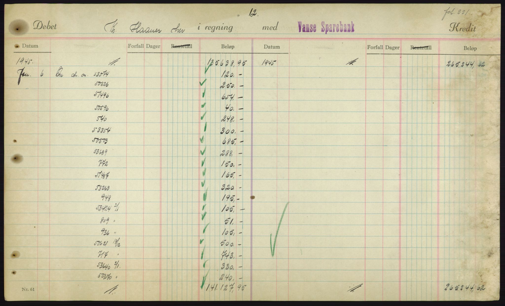 Forsvarsdepartementet, 10. kontor / Oppgjørskontoret, AV/RA-RAFA-1225/D/Db/L0180: Lista oppgjørskontor, 1942-1952, s. 2009