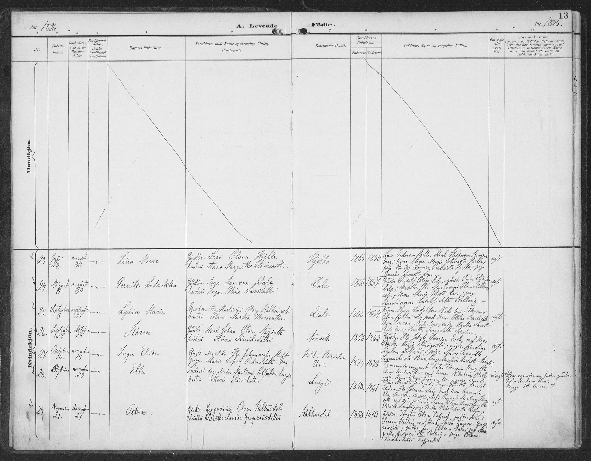 Ministerialprotokoller, klokkerbøker og fødselsregistre - Møre og Romsdal, AV/SAT-A-1454/519/L0256: Ministerialbok nr. 519A15, 1895-1912, s. 13