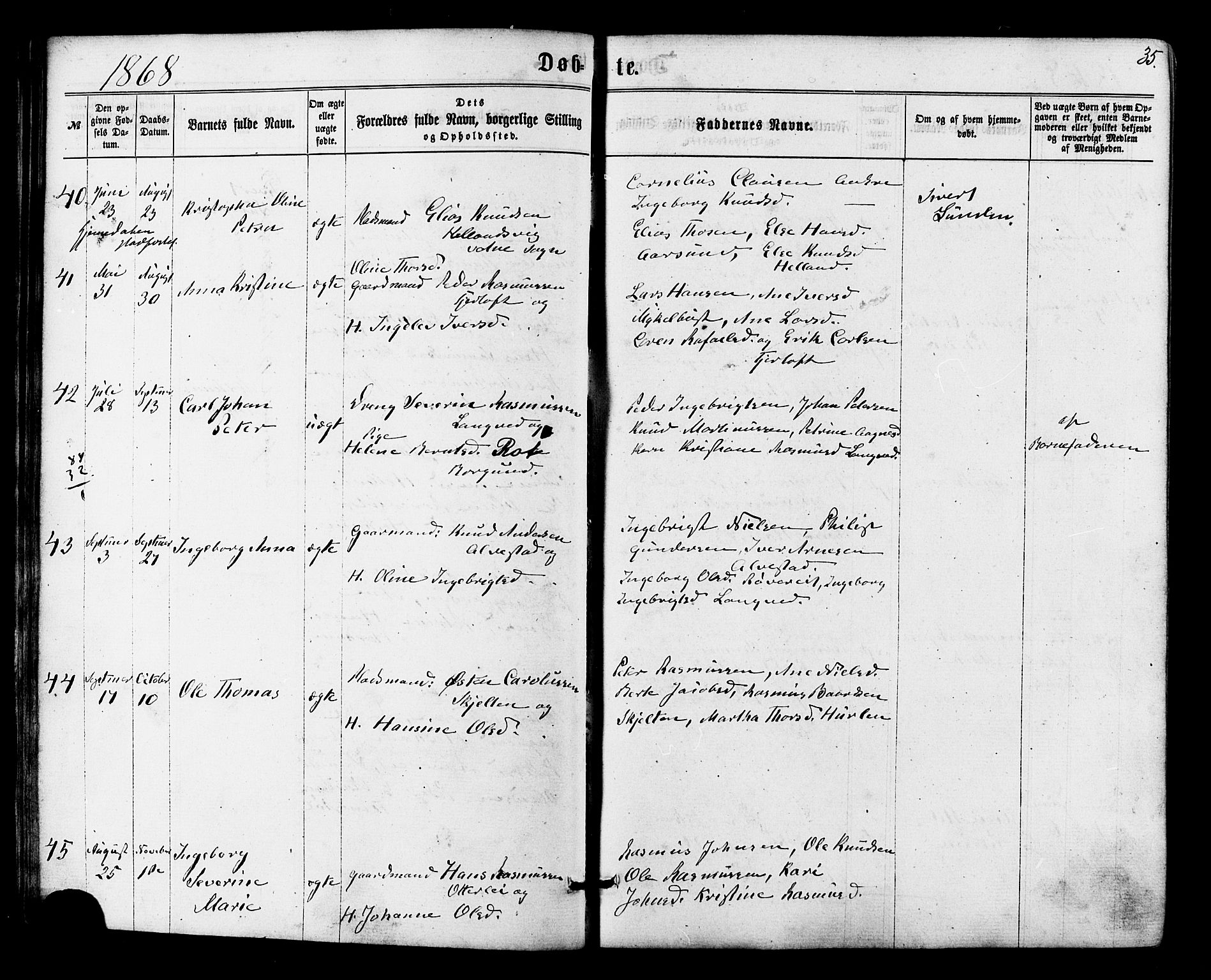 Ministerialprotokoller, klokkerbøker og fødselsregistre - Møre og Romsdal, AV/SAT-A-1454/536/L0498: Ministerialbok nr. 536A07, 1862-1875, s. 35