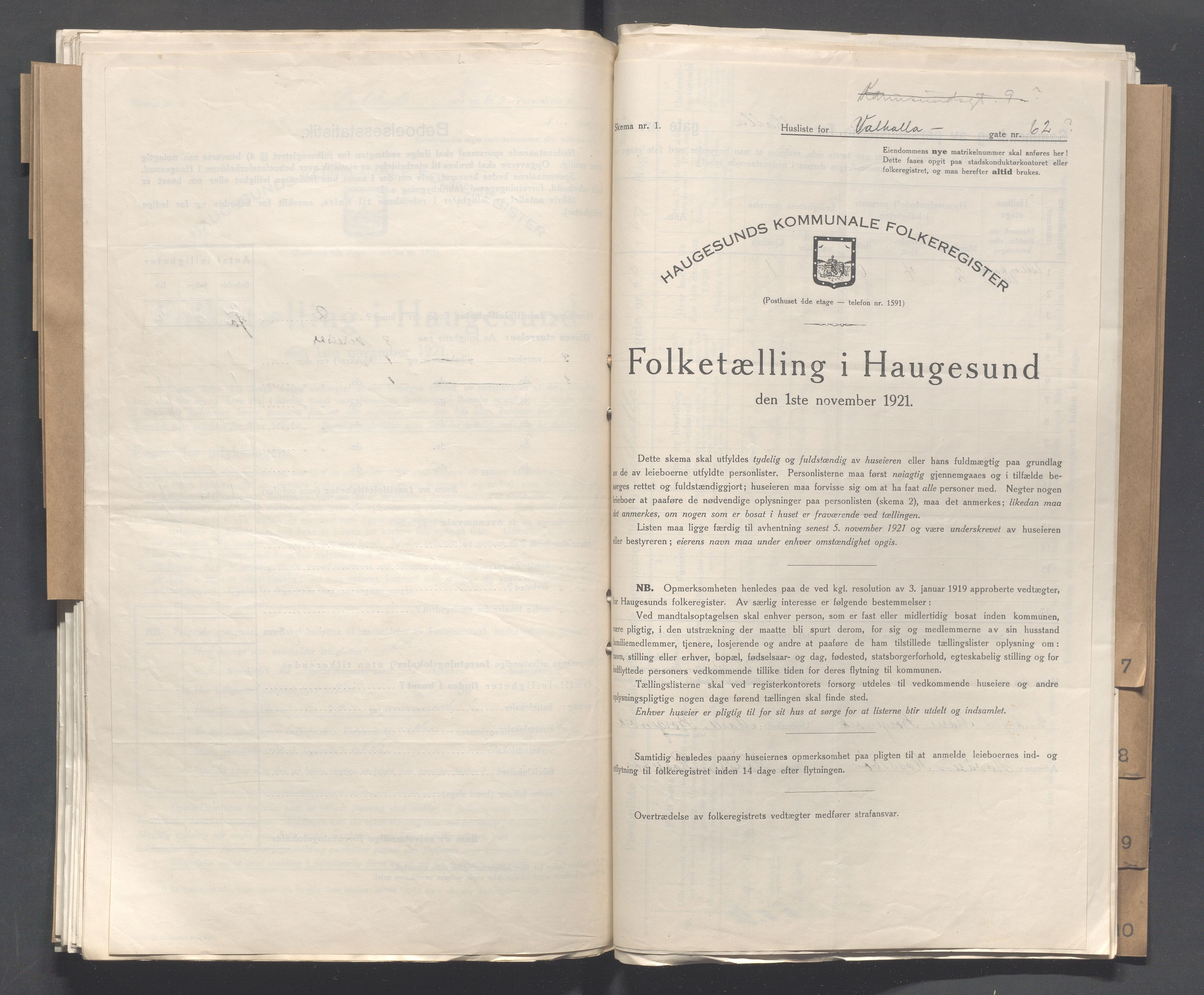 IKAR, Kommunal folketelling 1.11.1921 for Haugesund, 1921, s. 5495