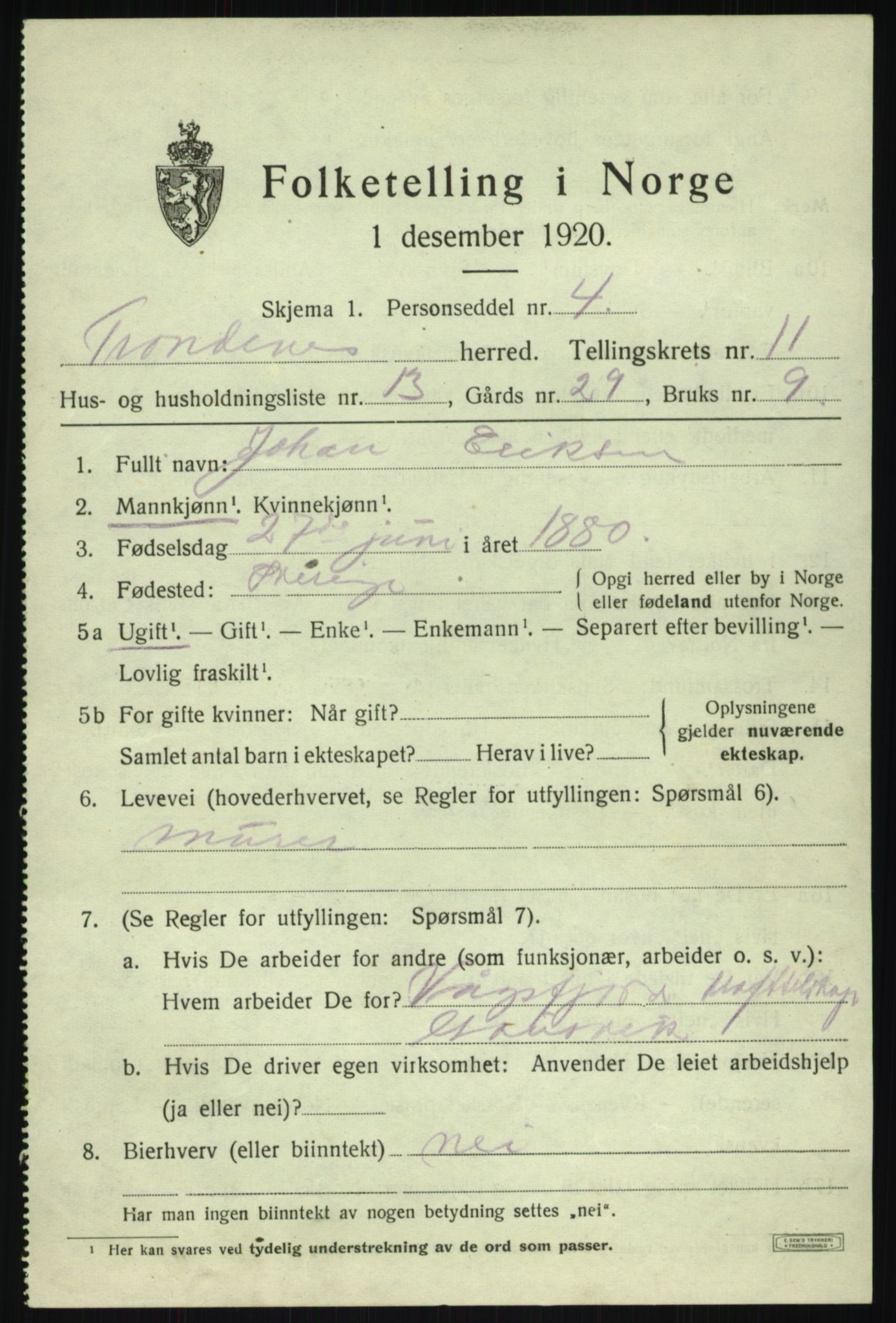 SATØ, Folketelling 1920 for 1914 Trondenes herred, 1920, s. 8455