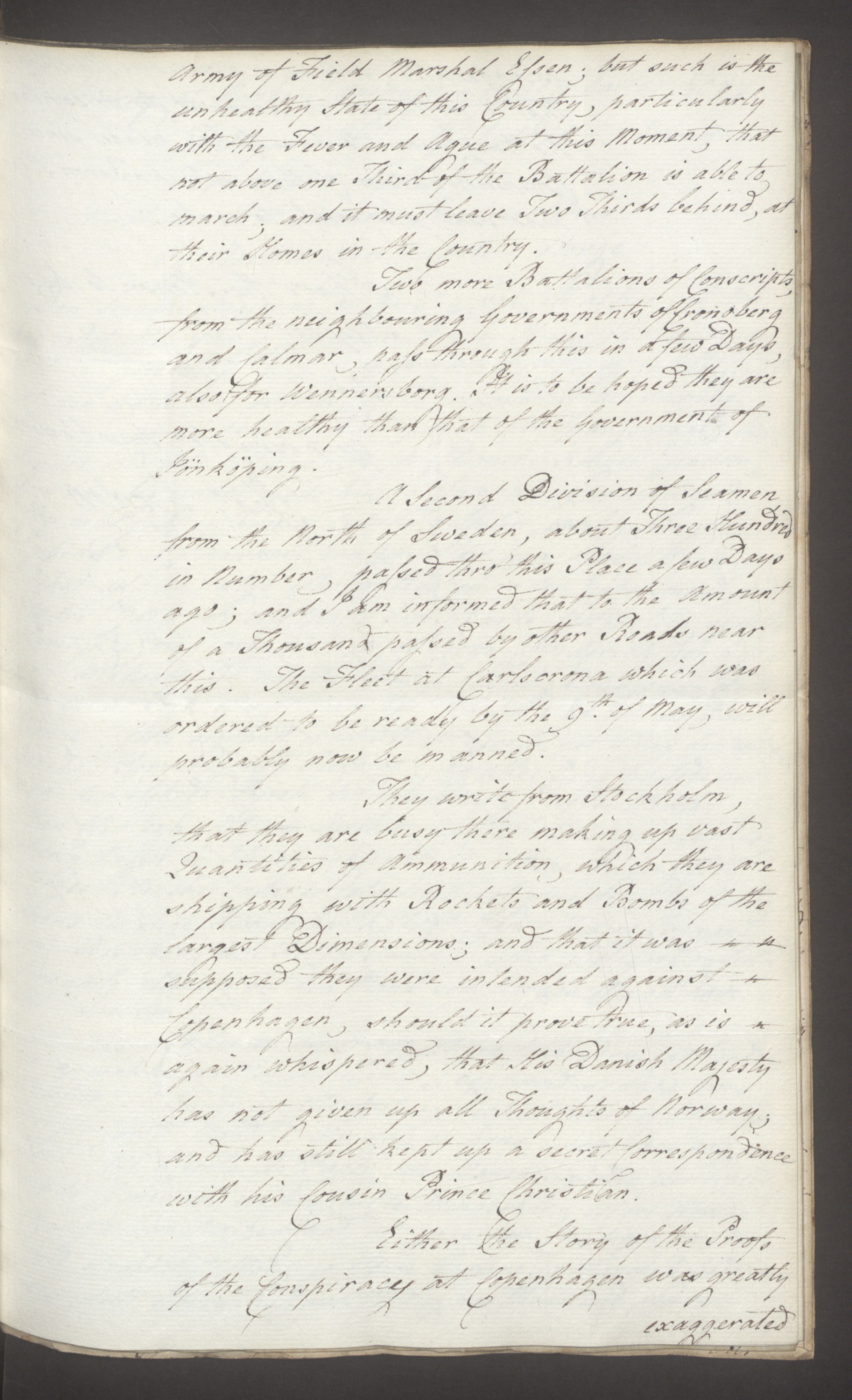 Foreign Office*, UKA/-/FO 38/16: Sir C. Gordon. Reports from Malmö, Jonkoping, and Helsingborg, 1814, s. 47