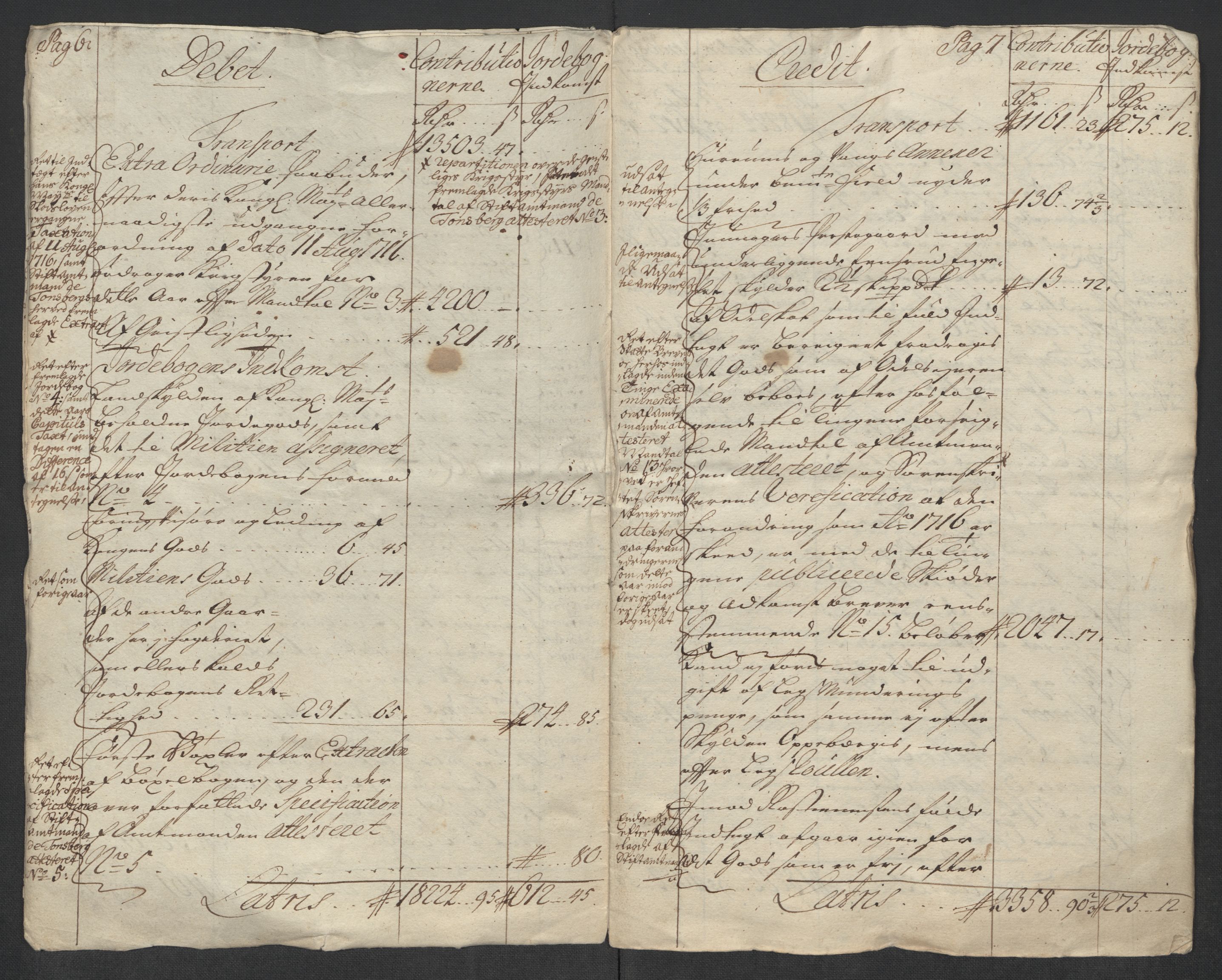 Rentekammeret inntil 1814, Reviderte regnskaper, Fogderegnskap, AV/RA-EA-4092/R18/L1315: Fogderegnskap Hadeland, Toten og Valdres, 1716, s. 6