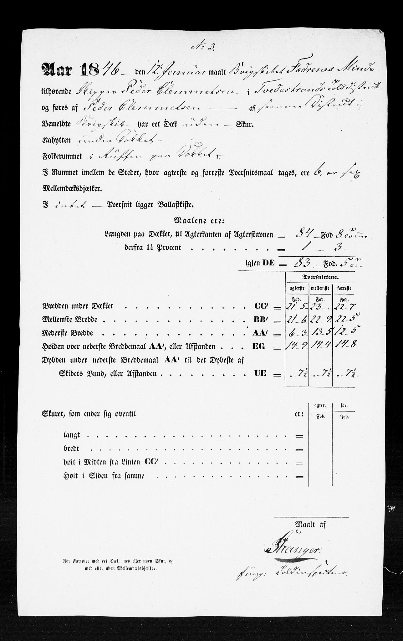 Tvedestrand tollsted, SAK/1351-0011/H/Ha/L0143: Desisjoner mv., 1804-1947, s. 434