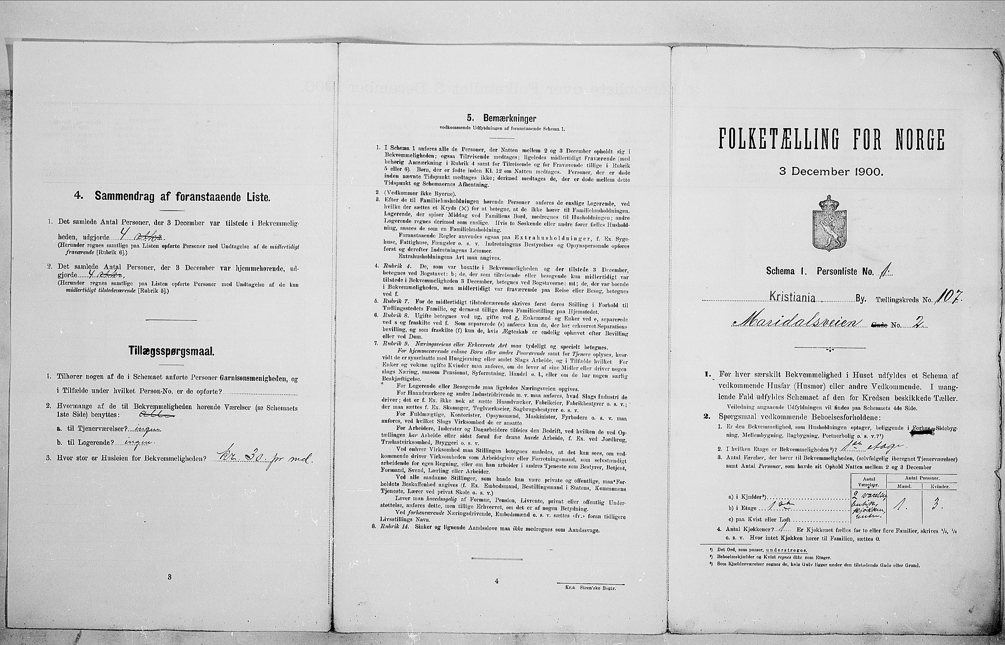 SAO, Folketelling 1900 for 0301 Kristiania kjøpstad, 1900, s. 55024