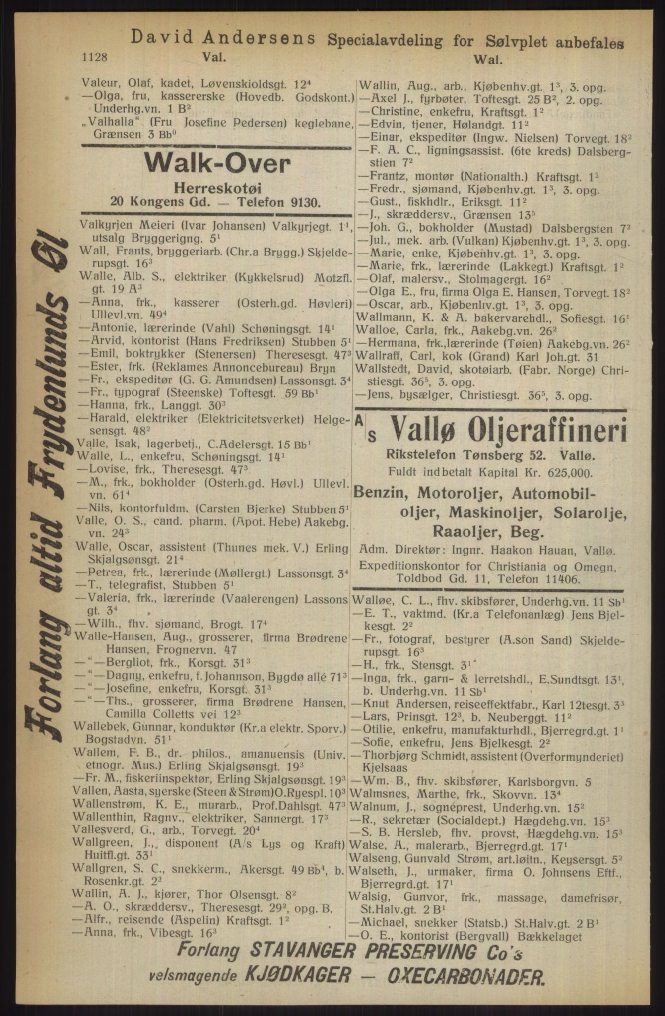 Kristiania/Oslo adressebok, PUBL/-, 1914, s. 1128