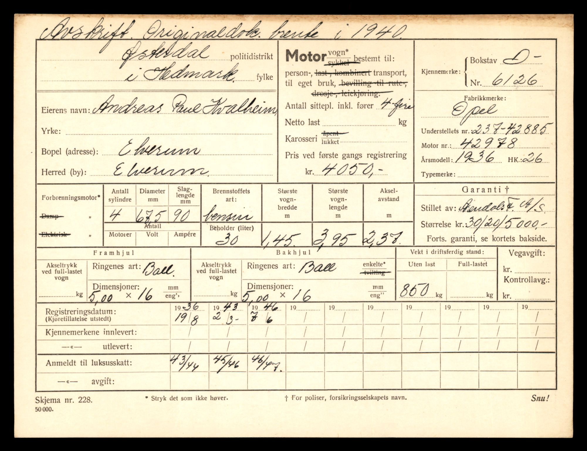 Møre og Romsdal vegkontor - Ålesund trafikkstasjon, AV/SAT-A-4099/F/Fe/L0044: Registreringskort for kjøretøy T 14205 - T 14319, 1927-1998, s. 2955