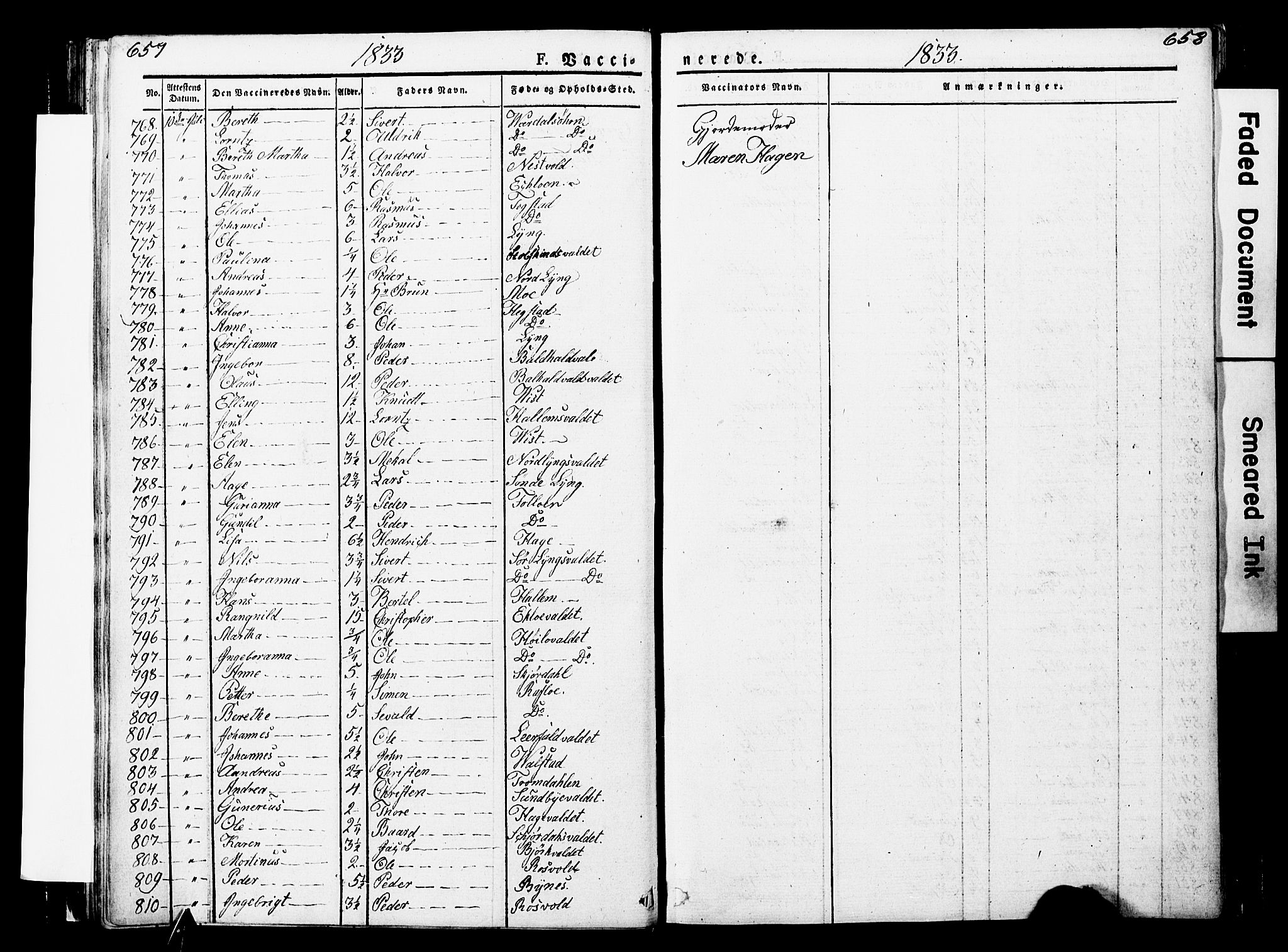 Ministerialprotokoller, klokkerbøker og fødselsregistre - Nord-Trøndelag, AV/SAT-A-1458/723/L0243: Ministerialbok nr. 723A12, 1822-1851, s. 657-658