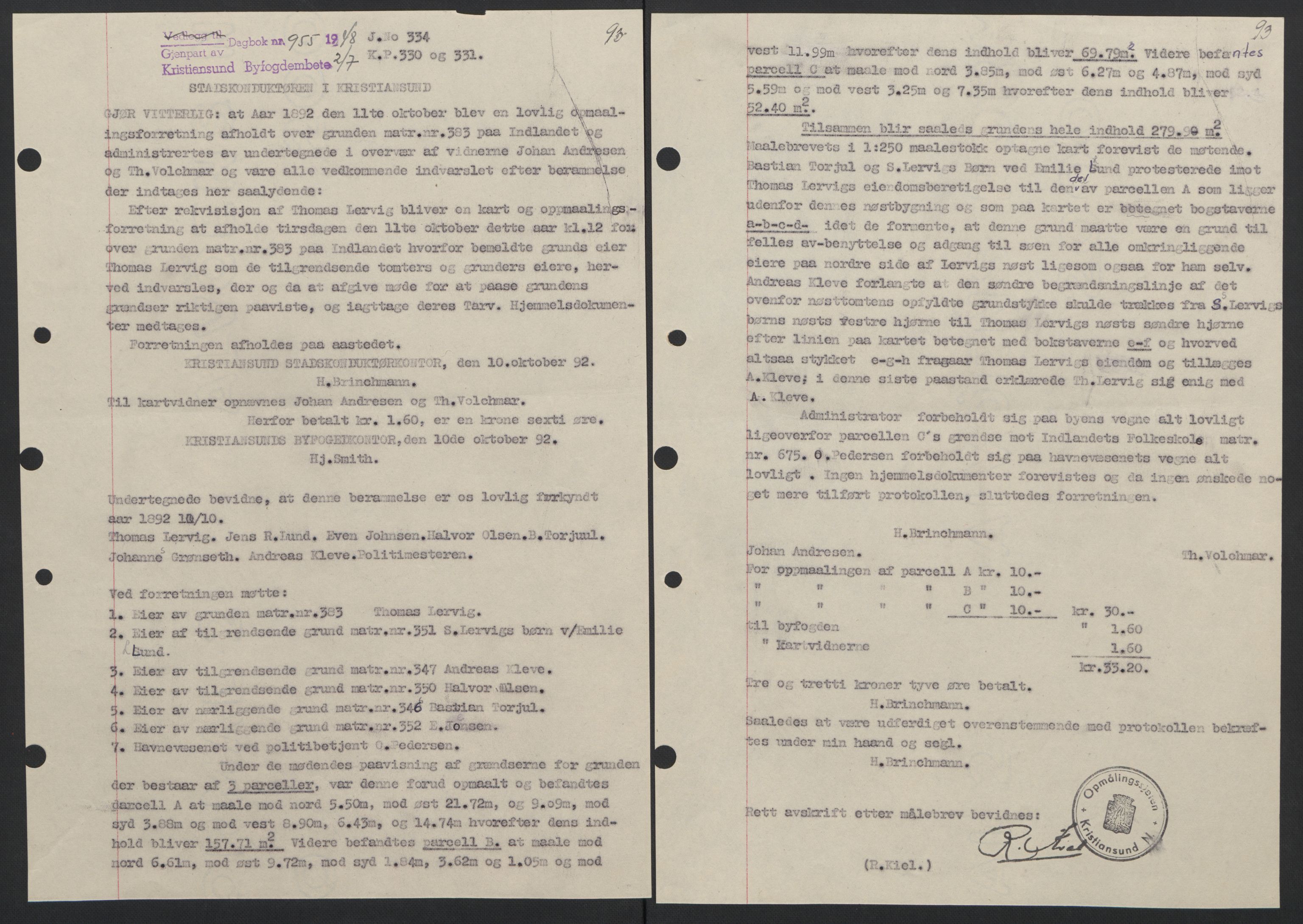 Kristiansund byfogd, AV/SAT-A-4587/A/27: Pantebok nr. 42, 1947-1950, Dagboknr: 955/1948