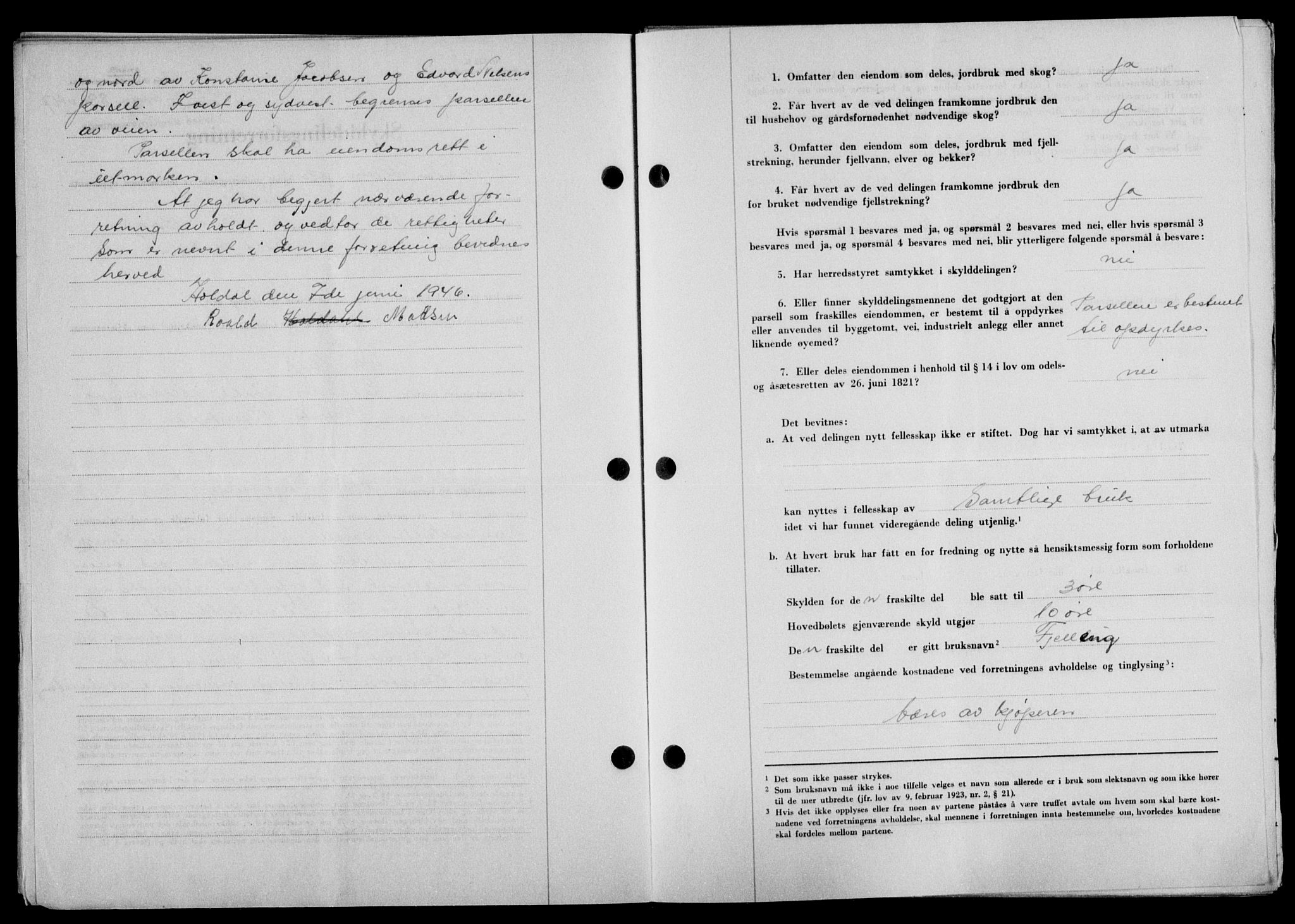 Lofoten sorenskriveri, SAT/A-0017/1/2/2C/L0016a: Pantebok nr. 16a, 1947-1947, Dagboknr: 891/1947