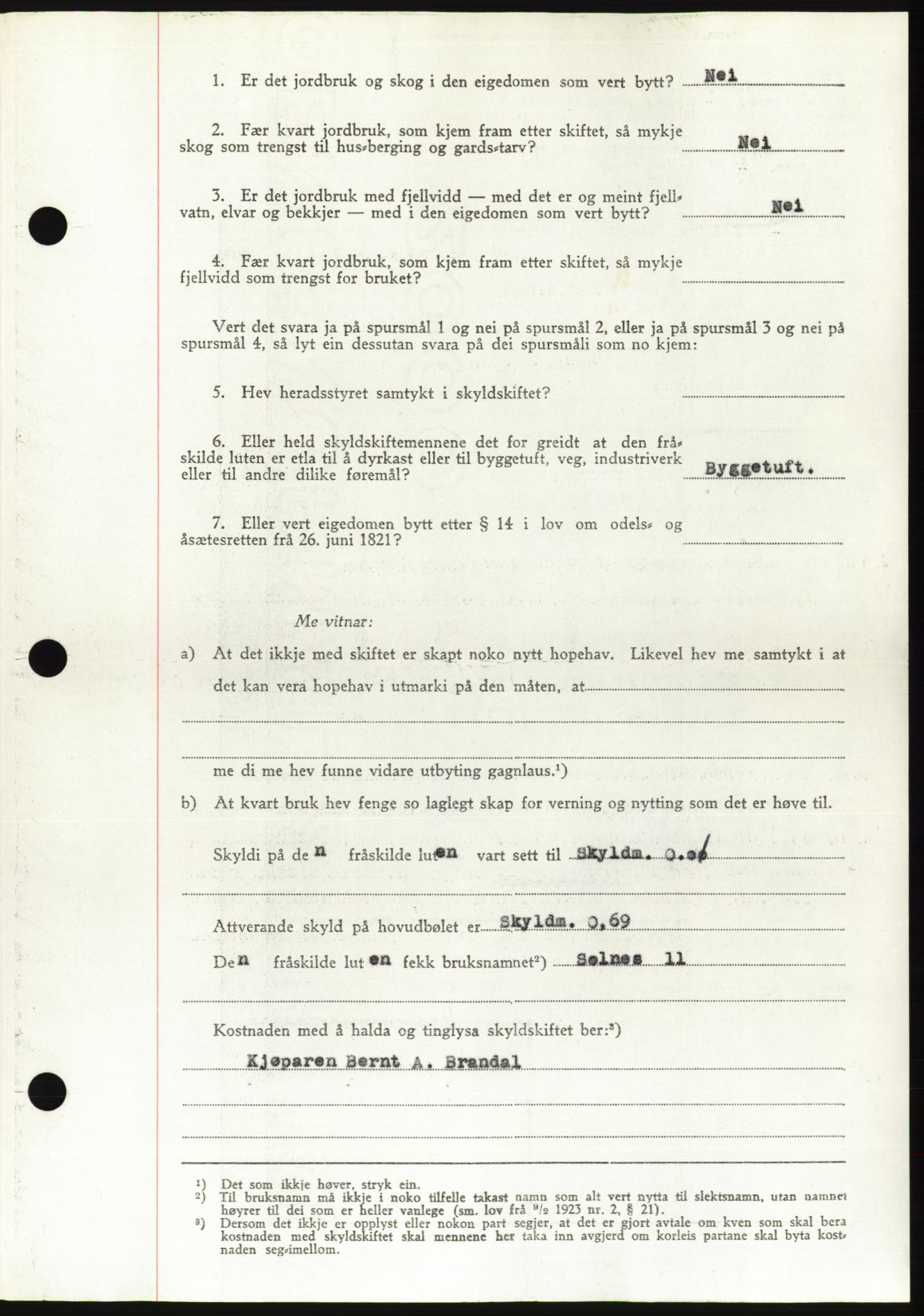 Søre Sunnmøre sorenskriveri, AV/SAT-A-4122/1/2/2C/L0083: Pantebok nr. 9A, 1948-1949, Dagboknr: 1617/1948