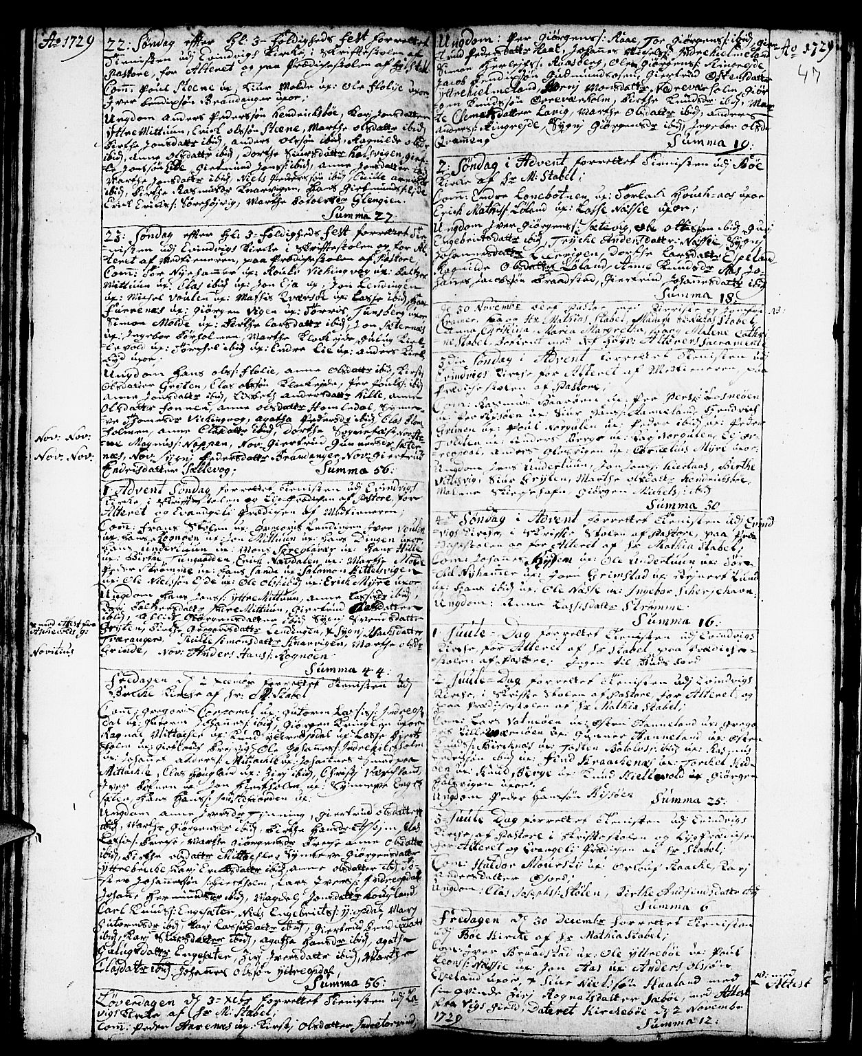 Gulen sokneprestembete, SAB/A-80201/H/Haa/Haaa/L0001: Ministerialbok nr. A 1, 1680-1735, s. 47