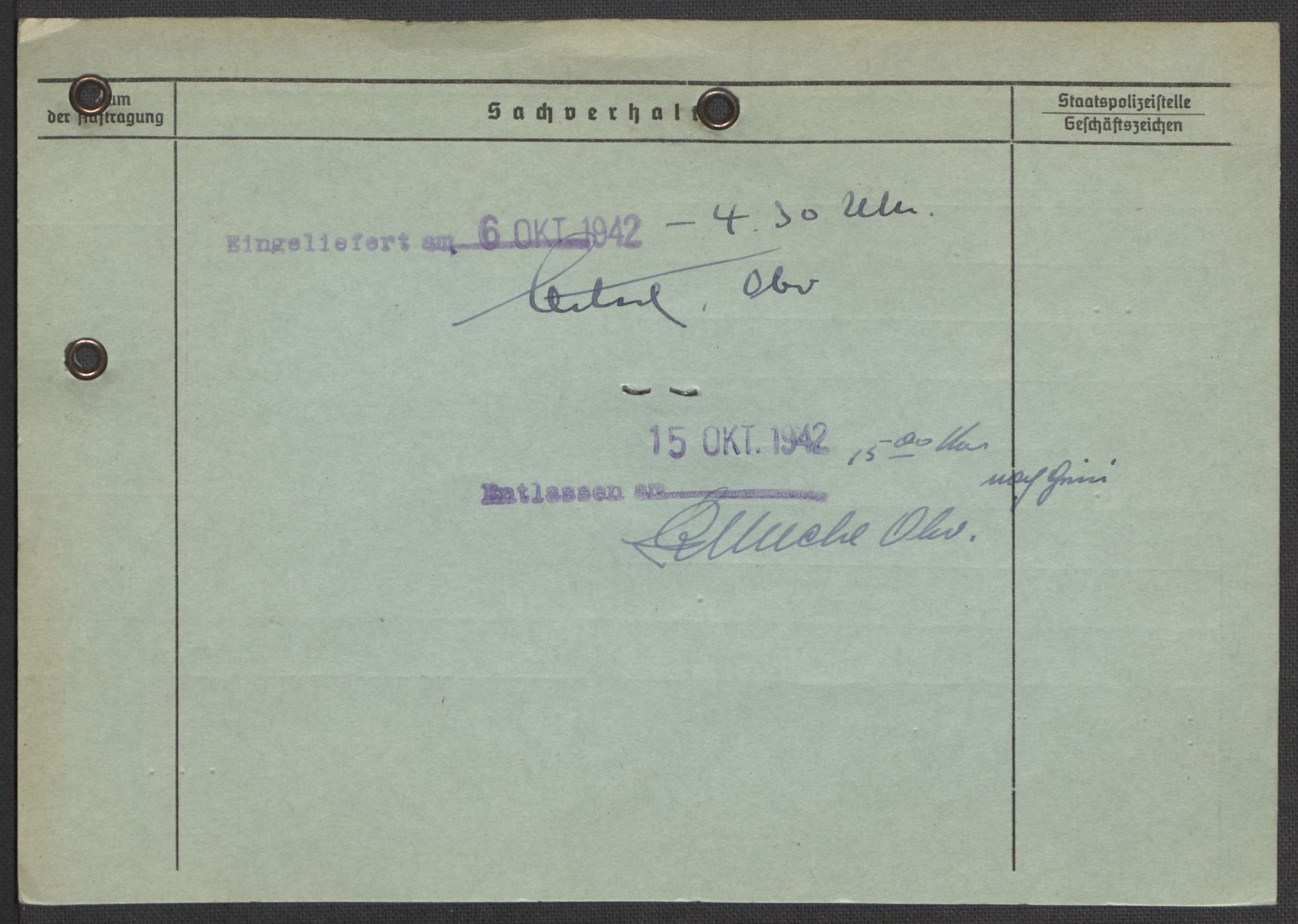 Befehlshaber der Sicherheitspolizei und des SD, AV/RA-RAFA-5969/E/Ea/Eaa/L0002: Register over norske fanger i Møllergata 19: Bj-Eng, 1940-1945, s. 692