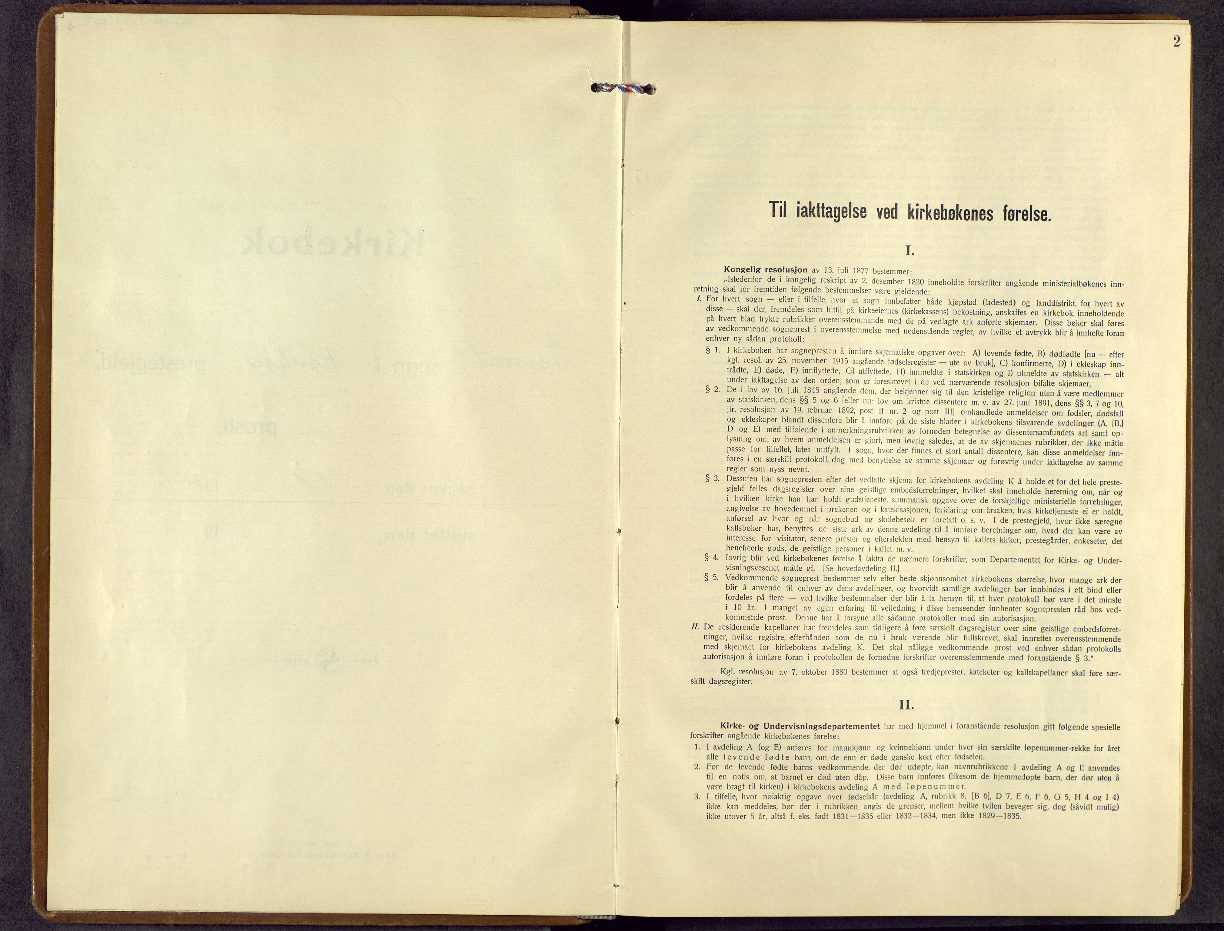 Kvikne prestekontor, AV/SAH-PREST-064/H/Ha/Hab/L0007: Klokkerbok nr. 7, 1938-1965, s. 2