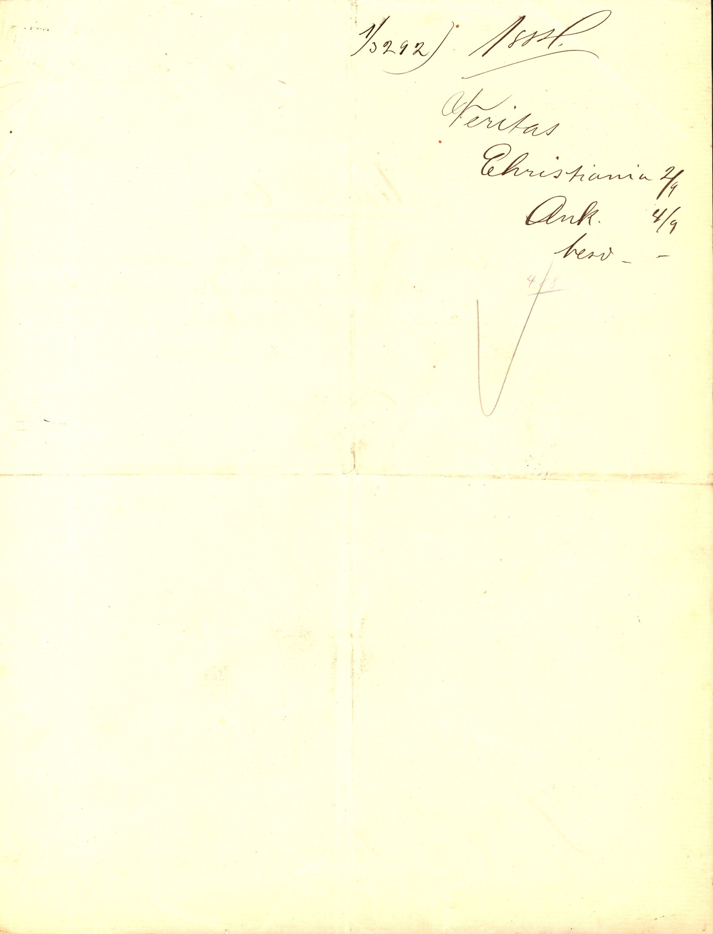 Pa 63 - Østlandske skibsassuranceforening, VEMU/A-1079/G/Ga/L0017/0003: Havaridokumenter / Alma, Aise, Ole Bull, Tellus, Frank, 1884, s. 9