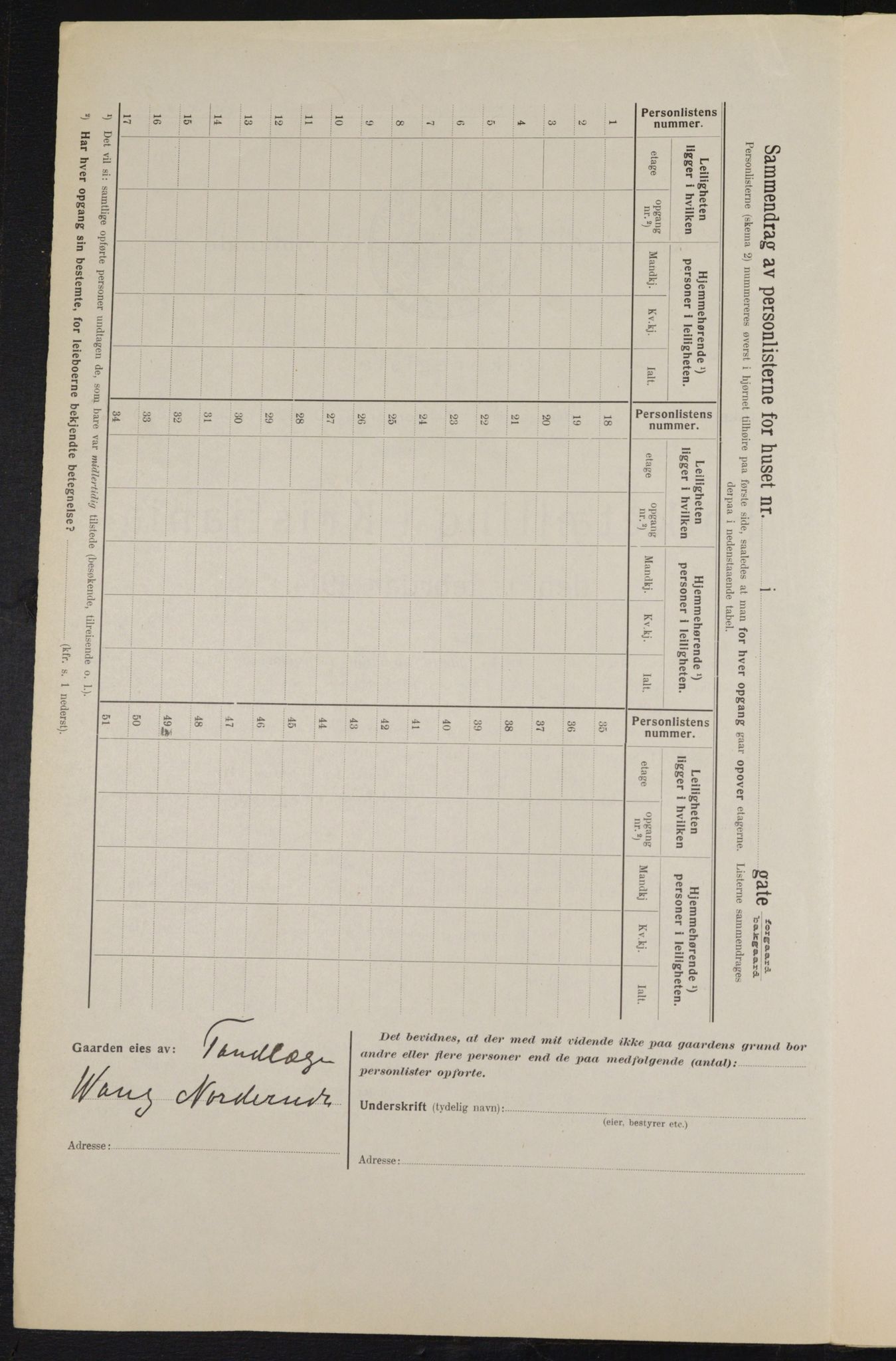 OBA, Kommunal folketelling 1.2.1914 for Kristiania, 1914, s. 57450