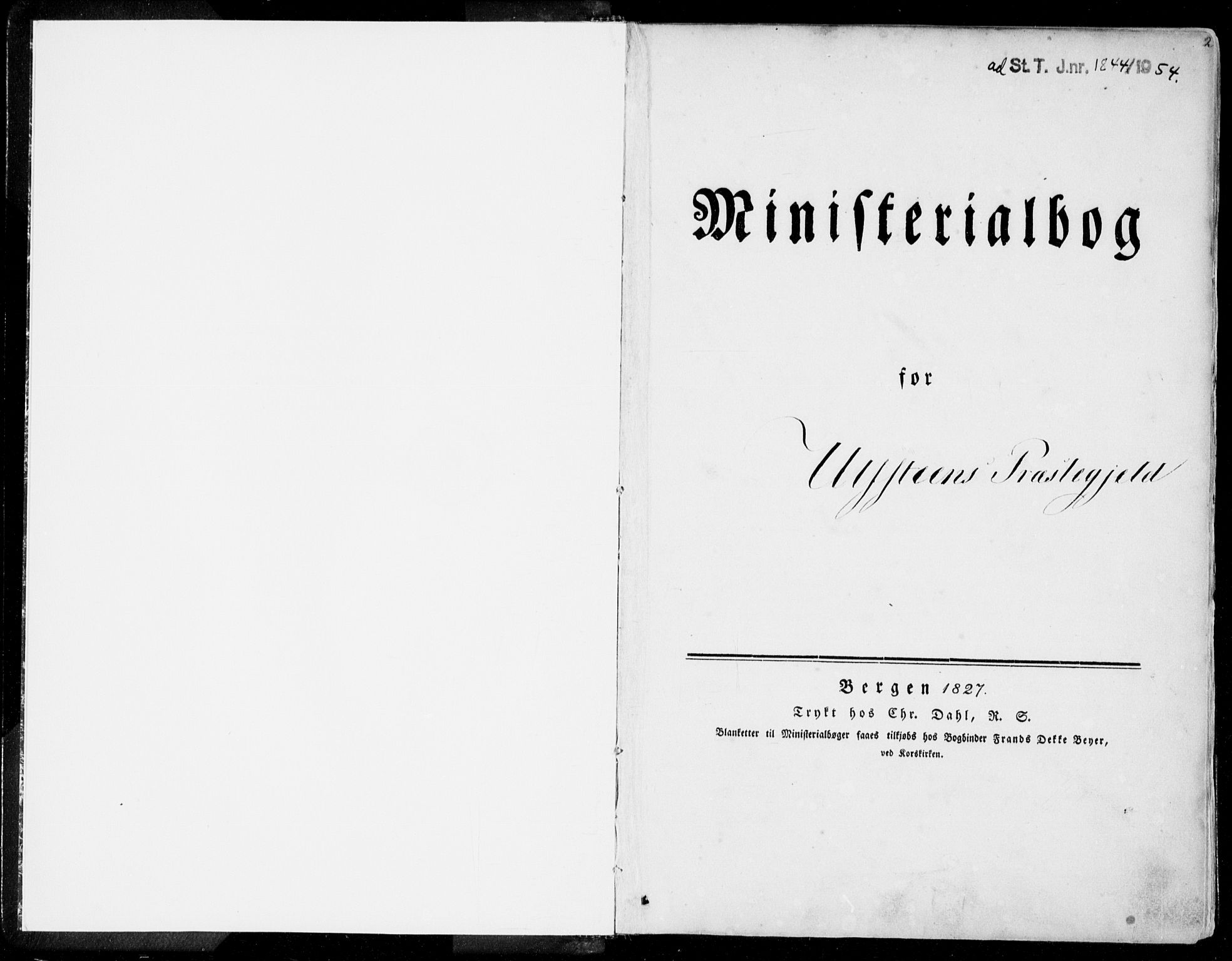 Ministerialprotokoller, klokkerbøker og fødselsregistre - Møre og Romsdal, AV/SAT-A-1454/509/L0104: Ministerialbok nr. 509A02, 1833-1847, s. 2