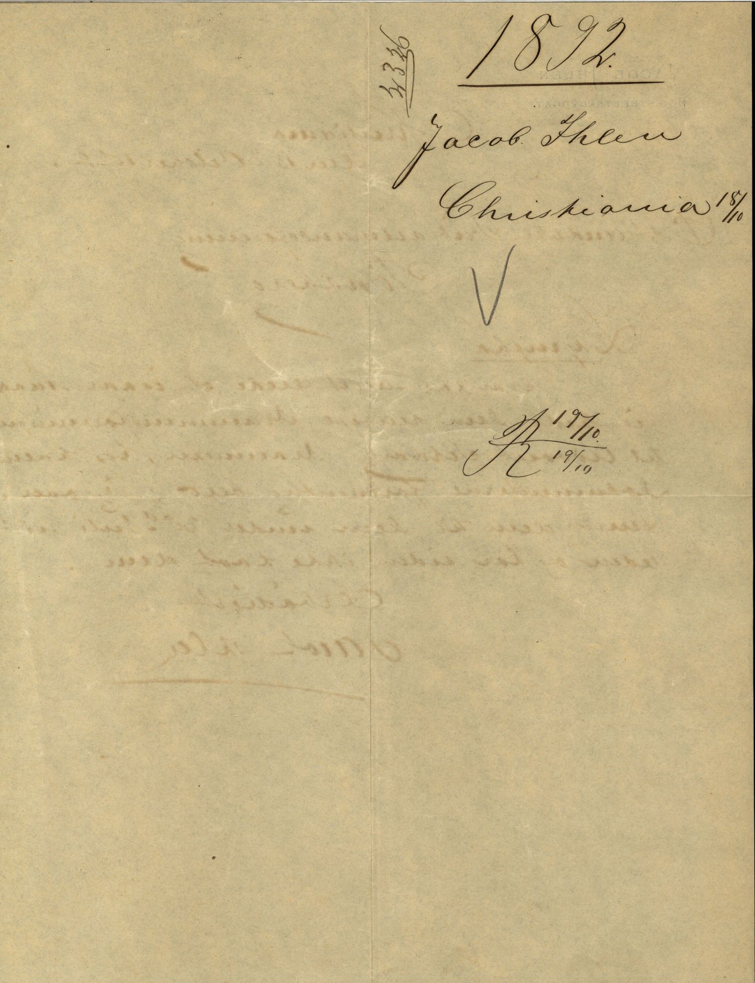 Pa 63 - Østlandske skibsassuranceforening, VEMU/A-1079/G/Ga/L0022/0001: Havaridokumenter / Columbus, Dagny av Holmestrand, Venus, Lymphia, Dione, 1888, s. 38