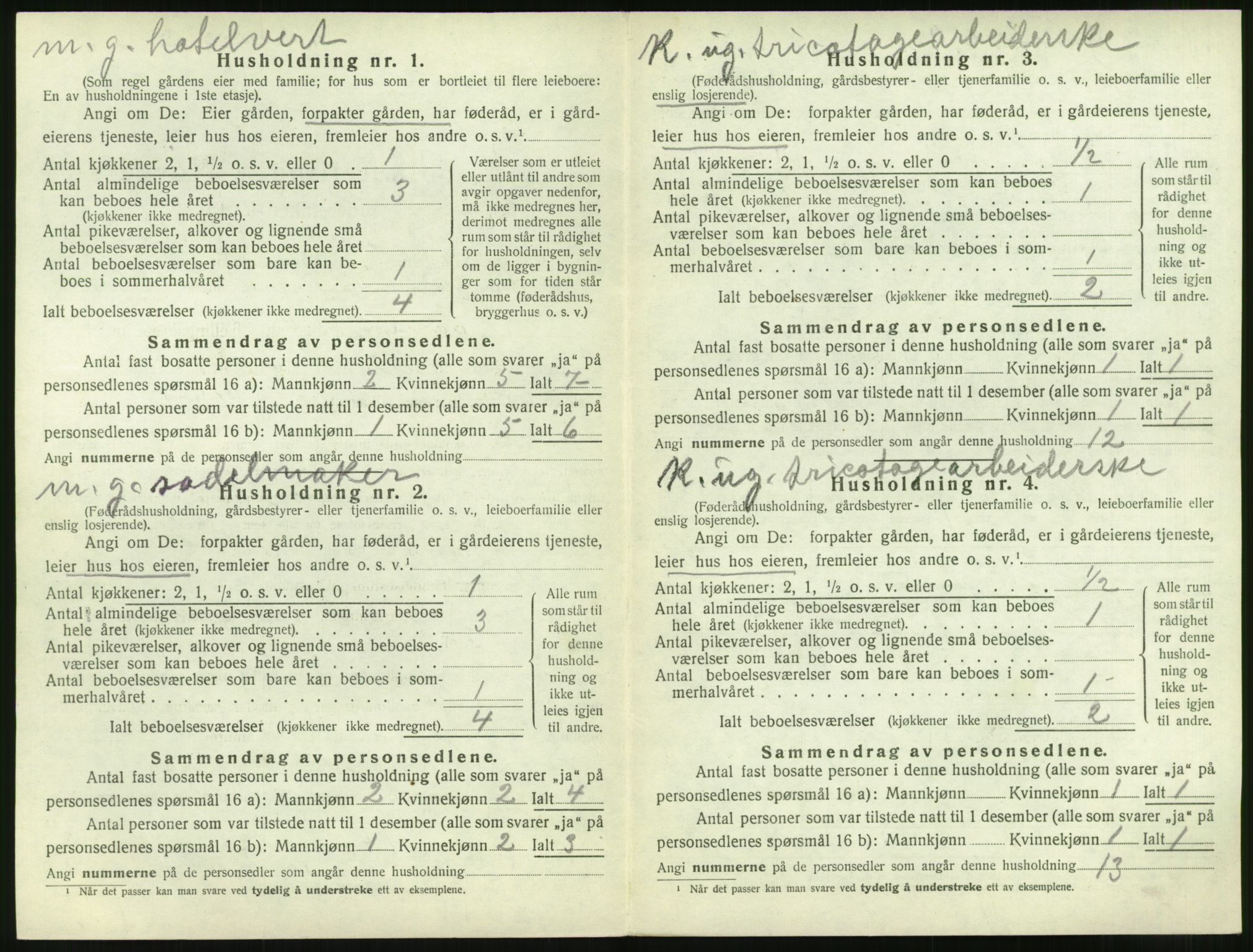 SAT, Folketelling 1920 for 1530 Vatne herred, 1920, s. 329