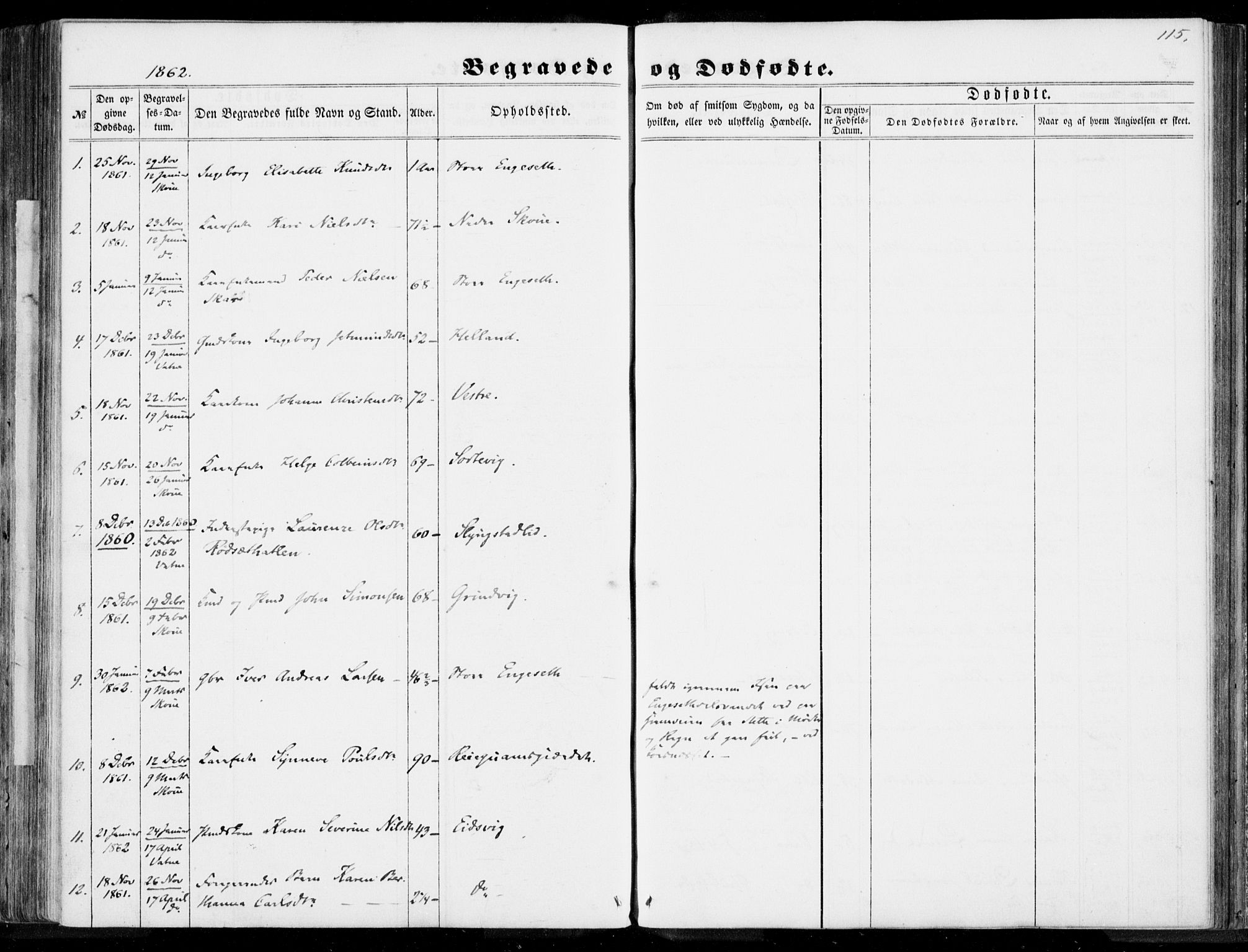 Ministerialprotokoller, klokkerbøker og fødselsregistre - Møre og Romsdal, SAT/A-1454/524/L0354: Ministerialbok nr. 524A06, 1857-1863, s. 115