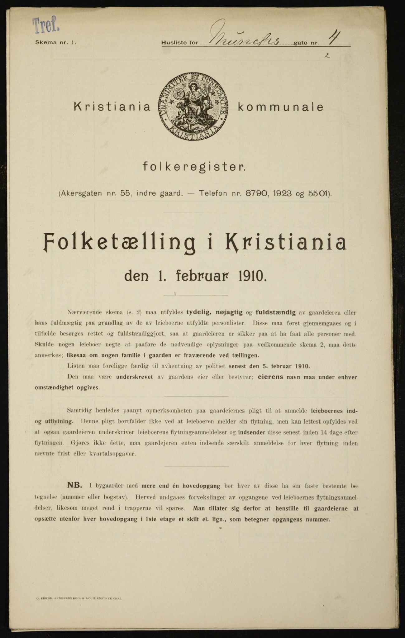 OBA, Kommunal folketelling 1.2.1910 for Kristiania, 1910, s. 64439