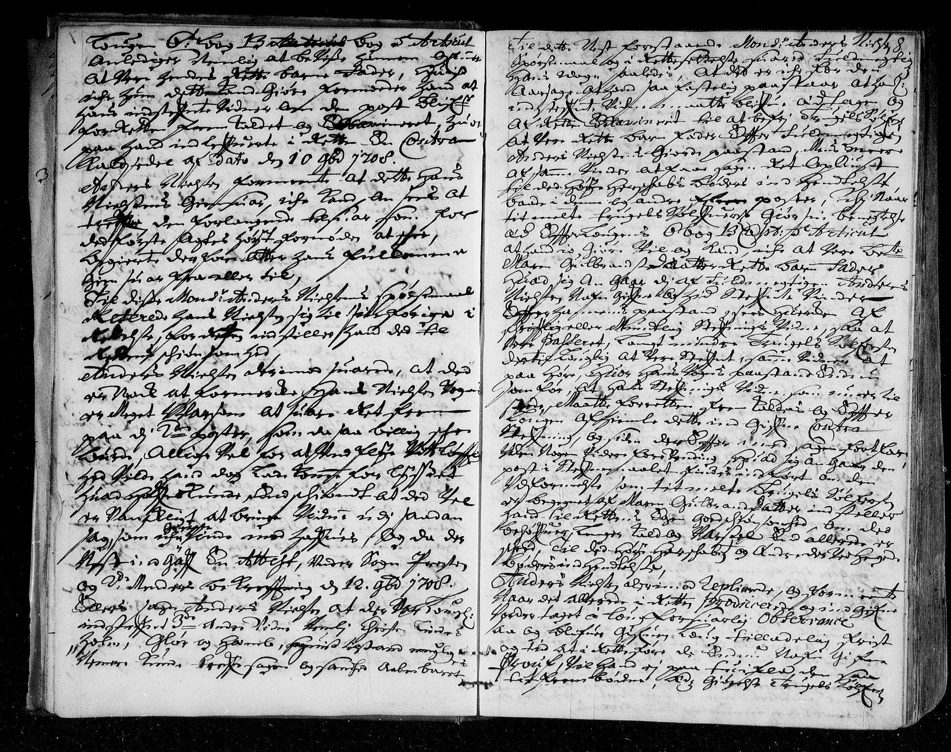 Nordre Jarlsberg sorenskriveri, AV/SAKO-A-80/F/Fa/Faa/L0013: Tingbok, 1708-1714, s. 8