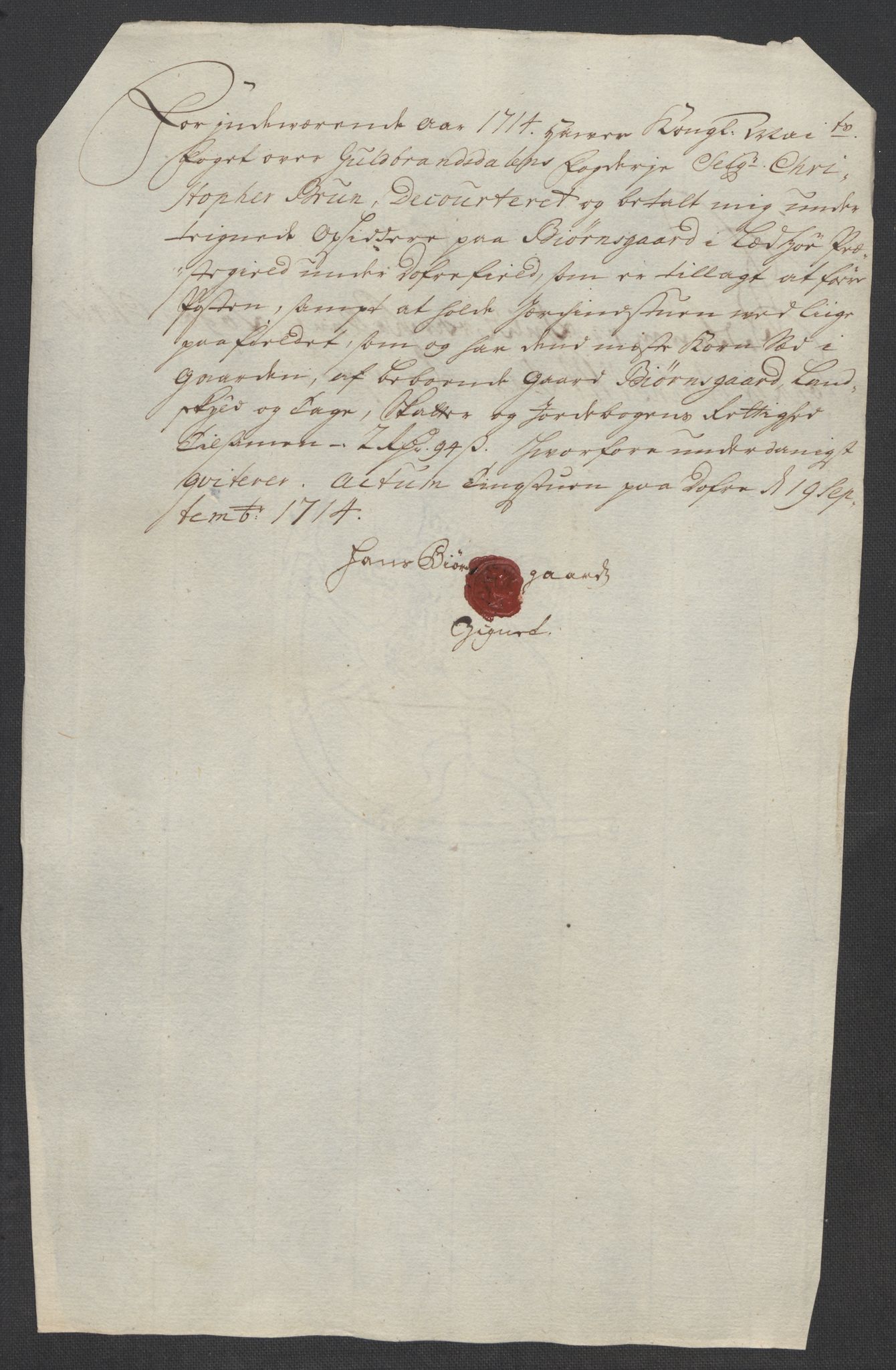 Rentekammeret inntil 1814, Reviderte regnskaper, Fogderegnskap, AV/RA-EA-4092/R17/L1183: Fogderegnskap Gudbrandsdal, 1714, s. 168