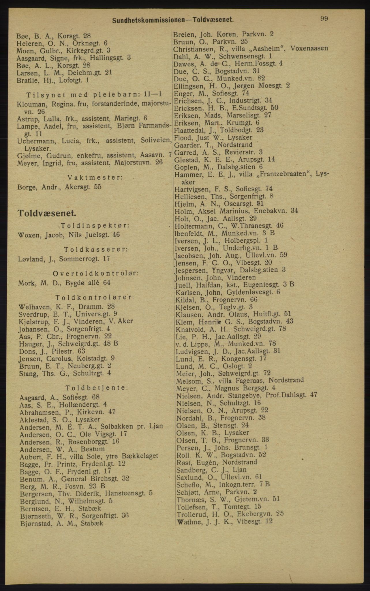 Kristiania/Oslo adressebok, PUBL/-, 1913, s. 101