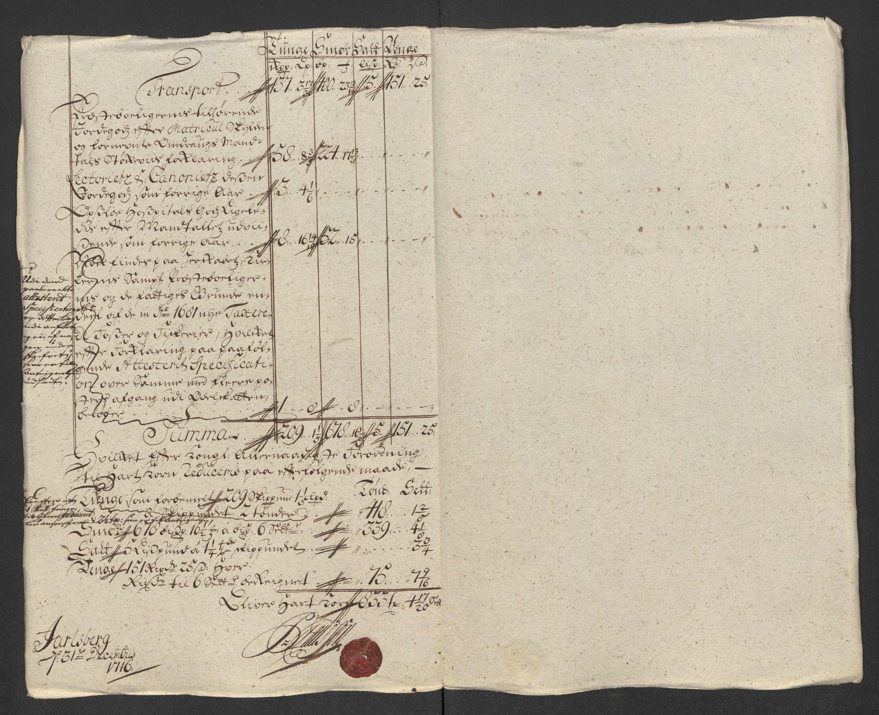Rentekammeret inntil 1814, Reviderte regnskaper, Fogderegnskap, RA/EA-4092/R32/L1880: Fogderegnskap Jarlsberg grevskap, 1716, s. 113