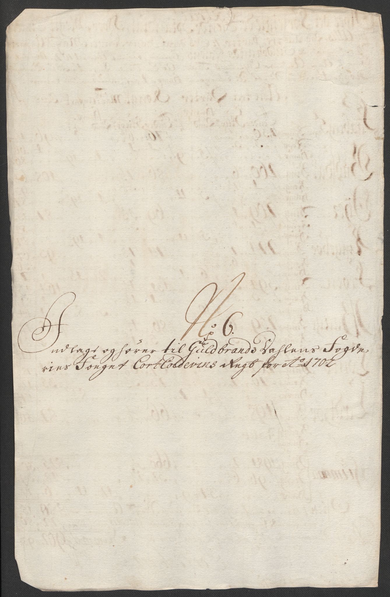 Rentekammeret inntil 1814, Reviderte regnskaper, Fogderegnskap, AV/RA-EA-4092/R17/L1175: Fogderegnskap Gudbrandsdal, 1702, s. 106