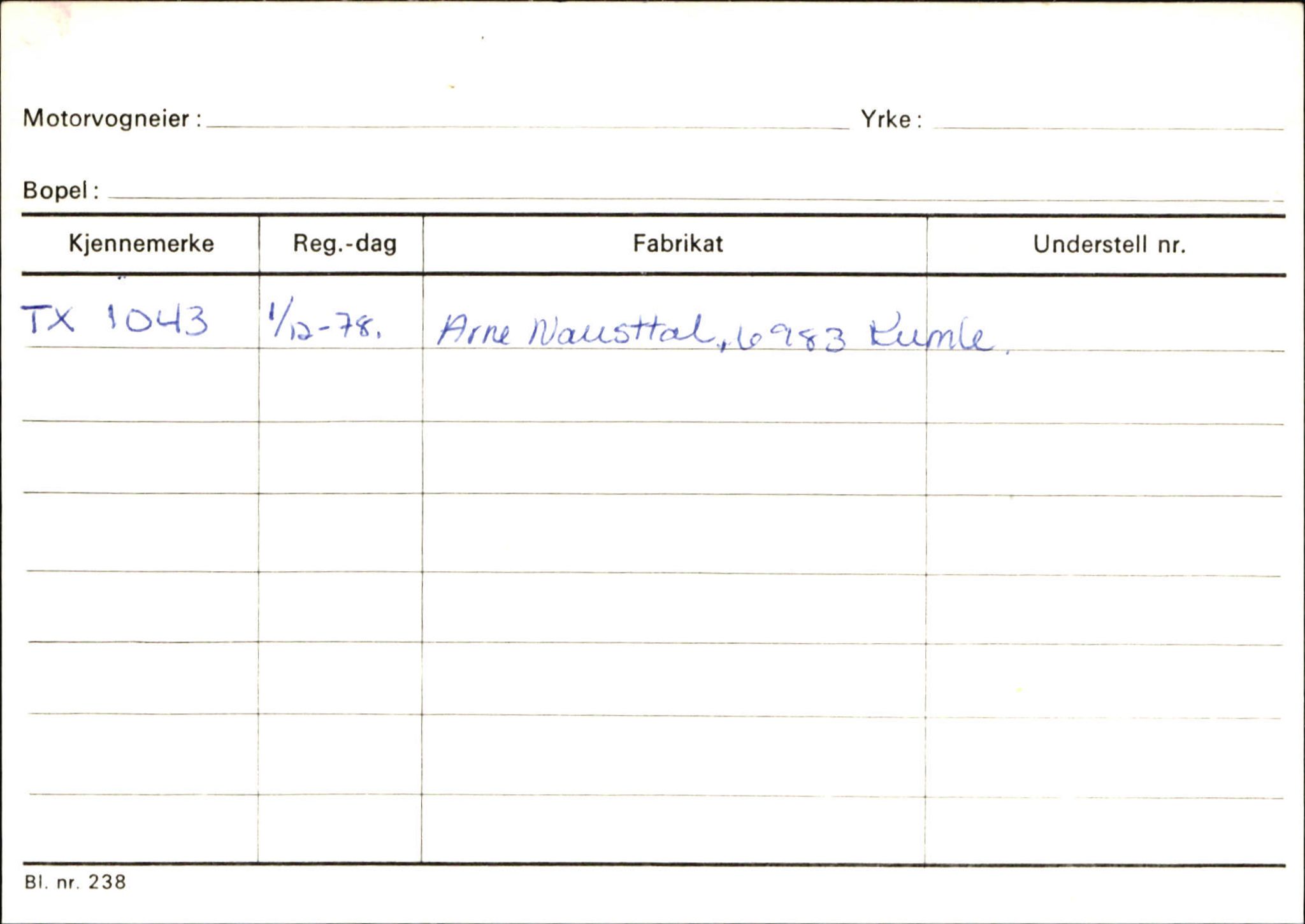 Statens vegvesen, Sogn og Fjordane vegkontor, SAB/A-5301/4/F/L0132: Eigarregister Askvoll A-Å. Balestrand A-Å, 1945-1975, s. 889