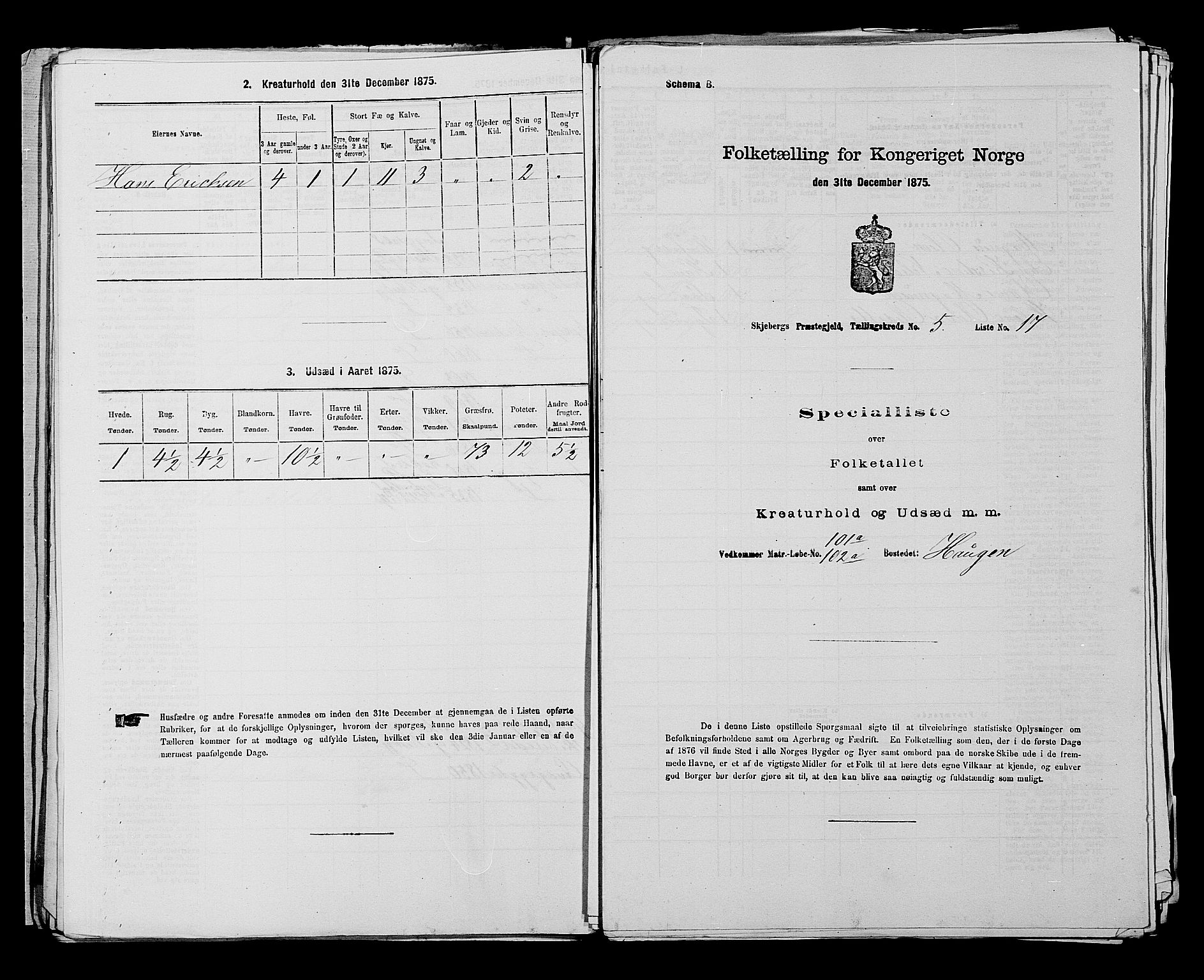 RA, Folketelling 1875 for 0115P Skjeberg prestegjeld, 1875, s. 882