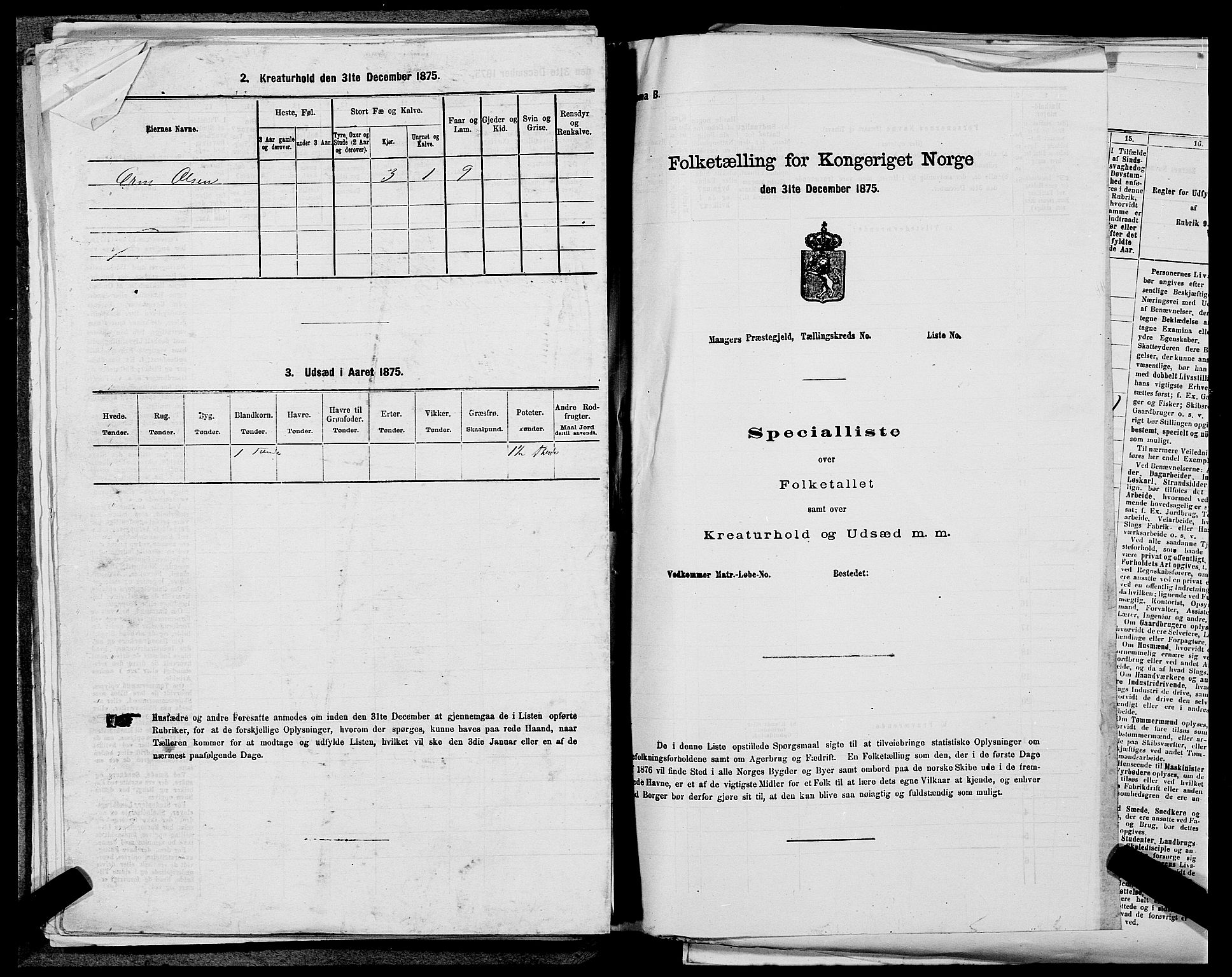 SAST, Folketelling 1875 for 1136P Sand prestegjeld, 1875, s. 140