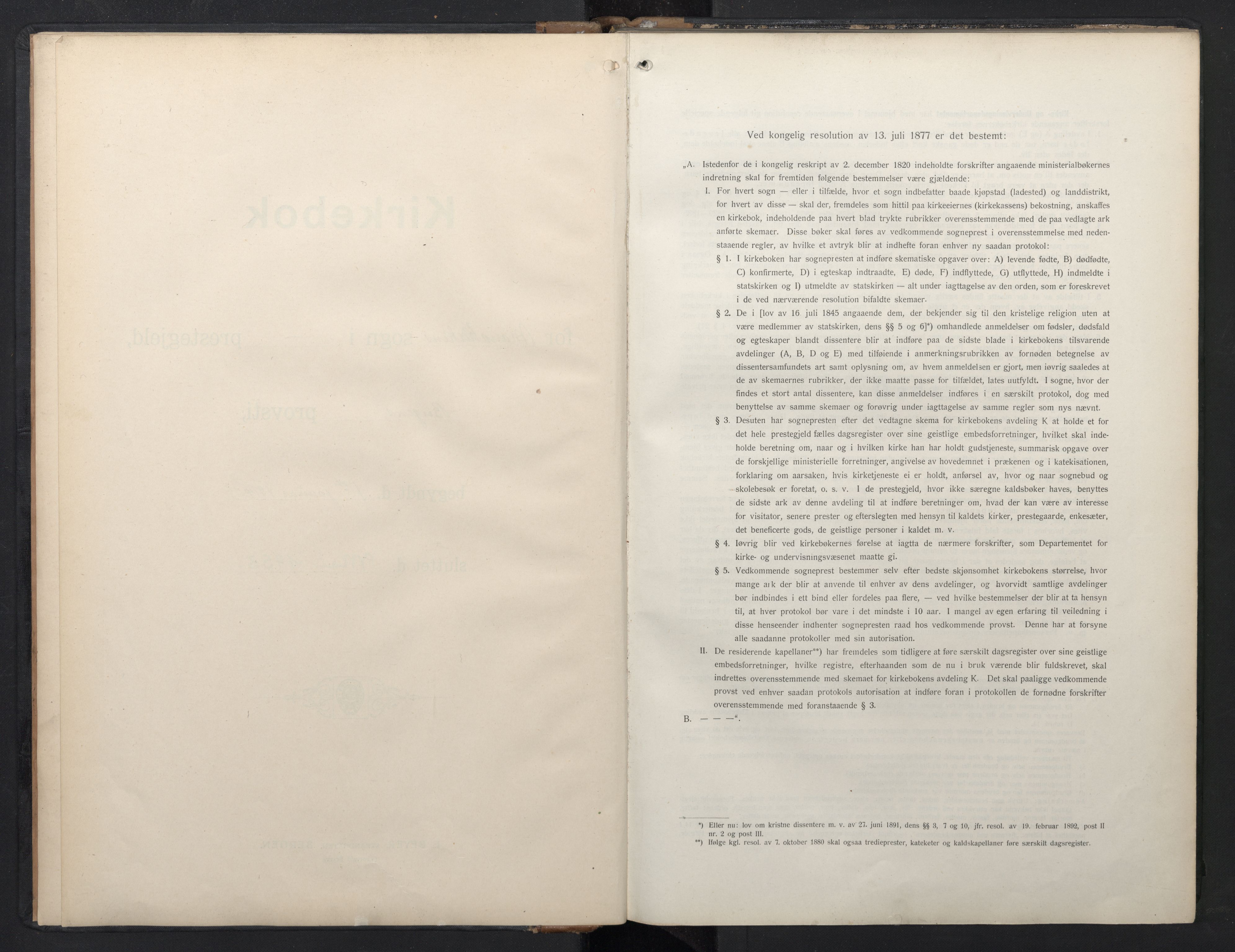 Mariakirken Sokneprestembete, SAB/A-76901/H/Hab/L0013: Klokkerbok nr. A 13, 1914-1953