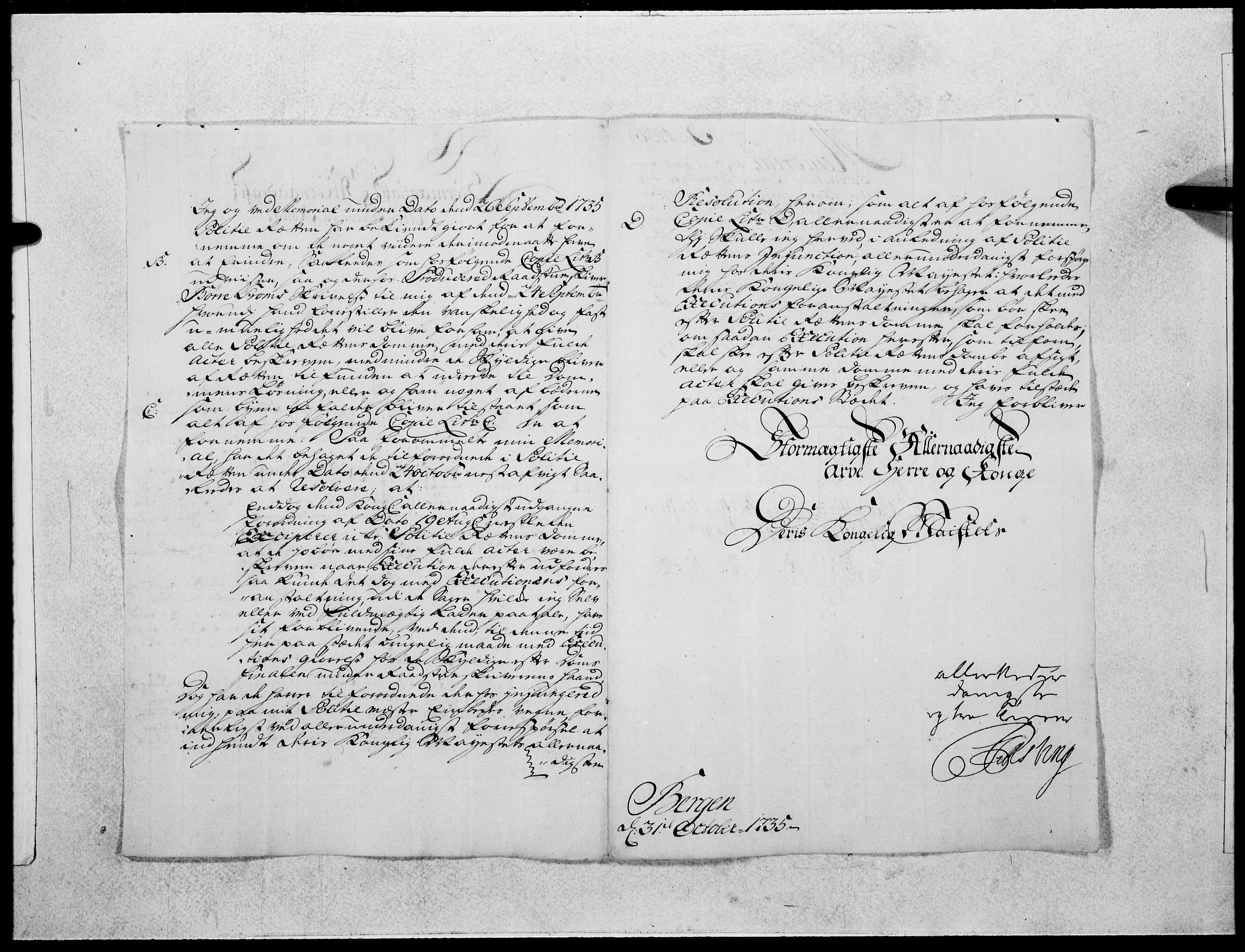 Danske Kanselli 1572-1799, AV/RA-EA-3023/F/Fc/Fcc/Fcca/L0122: Norske innlegg 1572-1799, 1736, s. 21
