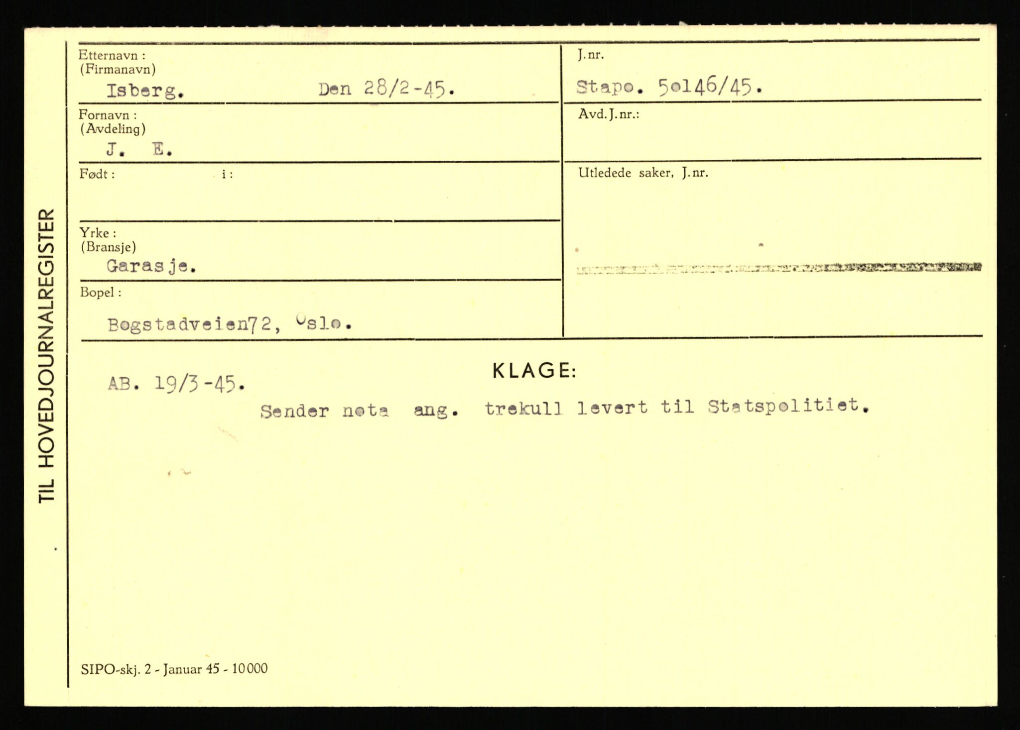 Statspolitiet - Hovedkontoret / Osloavdelingen, AV/RA-S-1329/C/Ca/L0007: Hol - Joelsen, 1943-1945, s. 2539