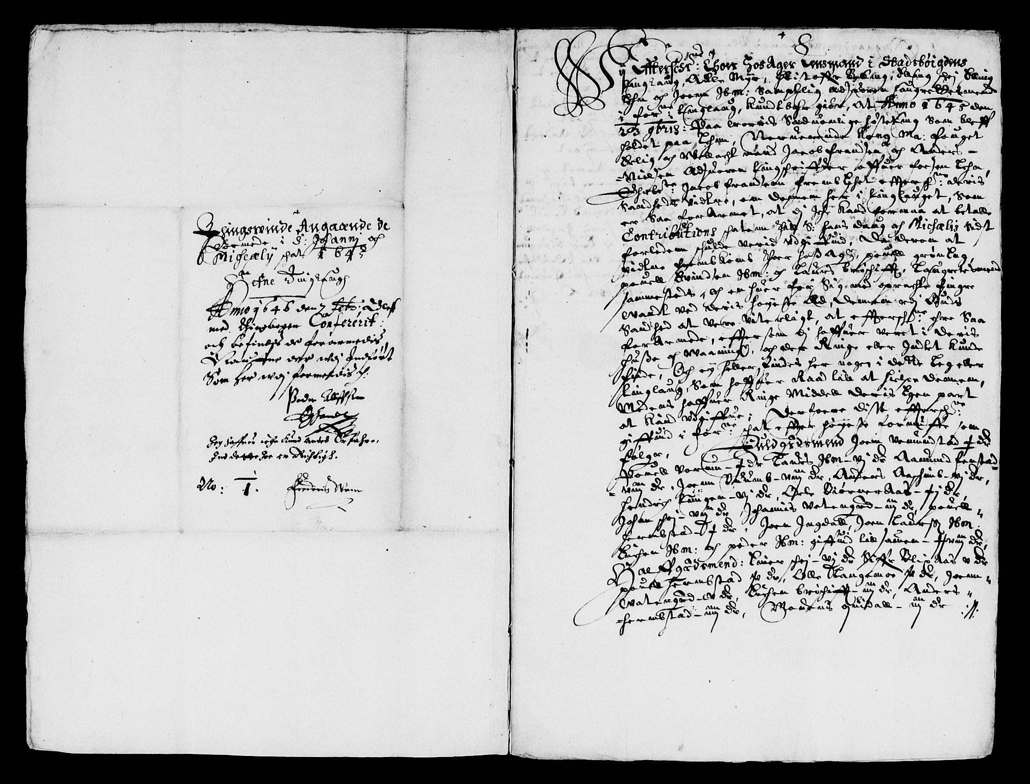 Rentekammeret inntil 1814, Reviderte regnskaper, Lensregnskaper, AV/RA-EA-5023/R/Rb/Rbw/L0084: Trondheim len, 1645