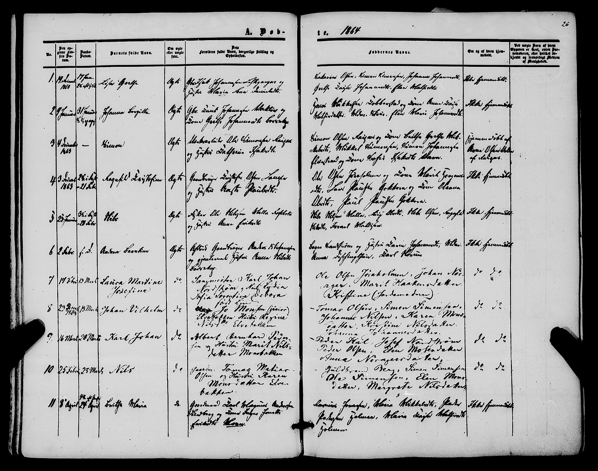 Alta sokneprestkontor, AV/SATØ-S-1338/H/Ha/L0001.kirke: Ministerialbok nr. 1, 1858-1878, s. 26