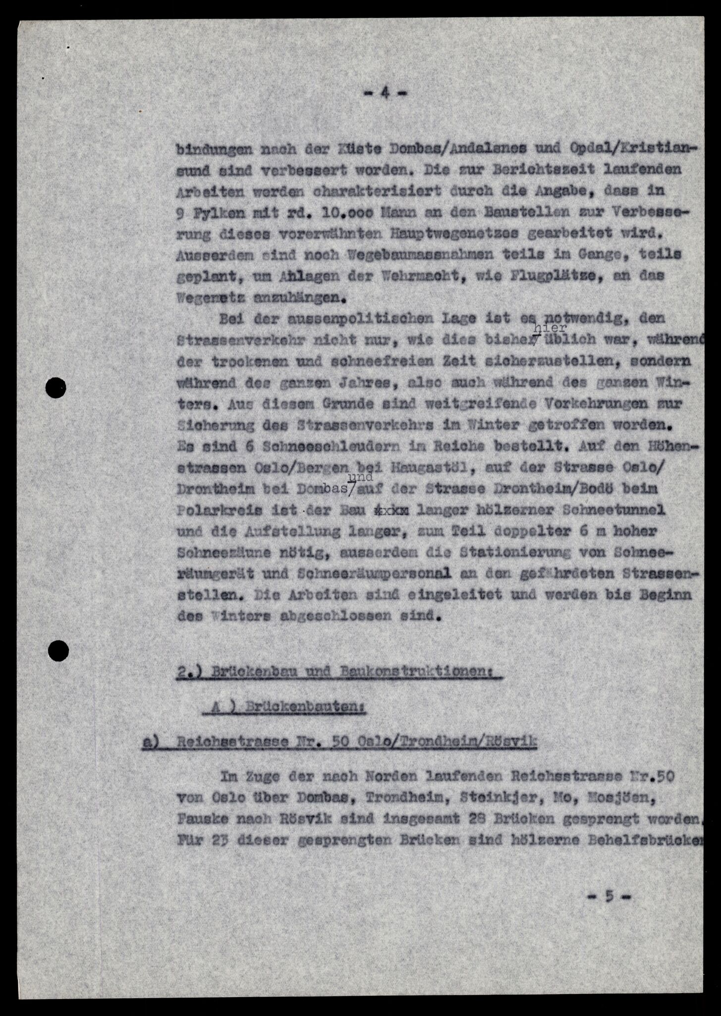 Forsvarets Overkommando. 2 kontor. Arkiv 11.4. Spredte tyske arkivsaker, AV/RA-RAFA-7031/D/Dar/Darb/L0001: Reichskommissariat - Hauptabteilung Technik und Verkehr, 1940-1944, s. 1302