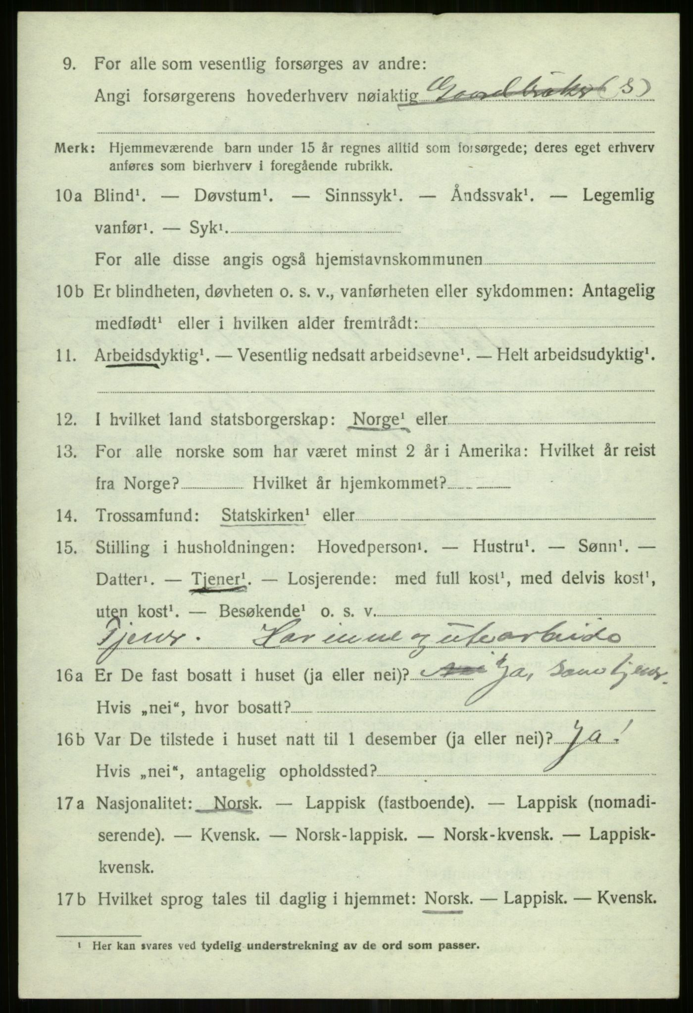 SATØ, Folketelling 1920 for 1935 Helgøy herred, 1920, s. 2050