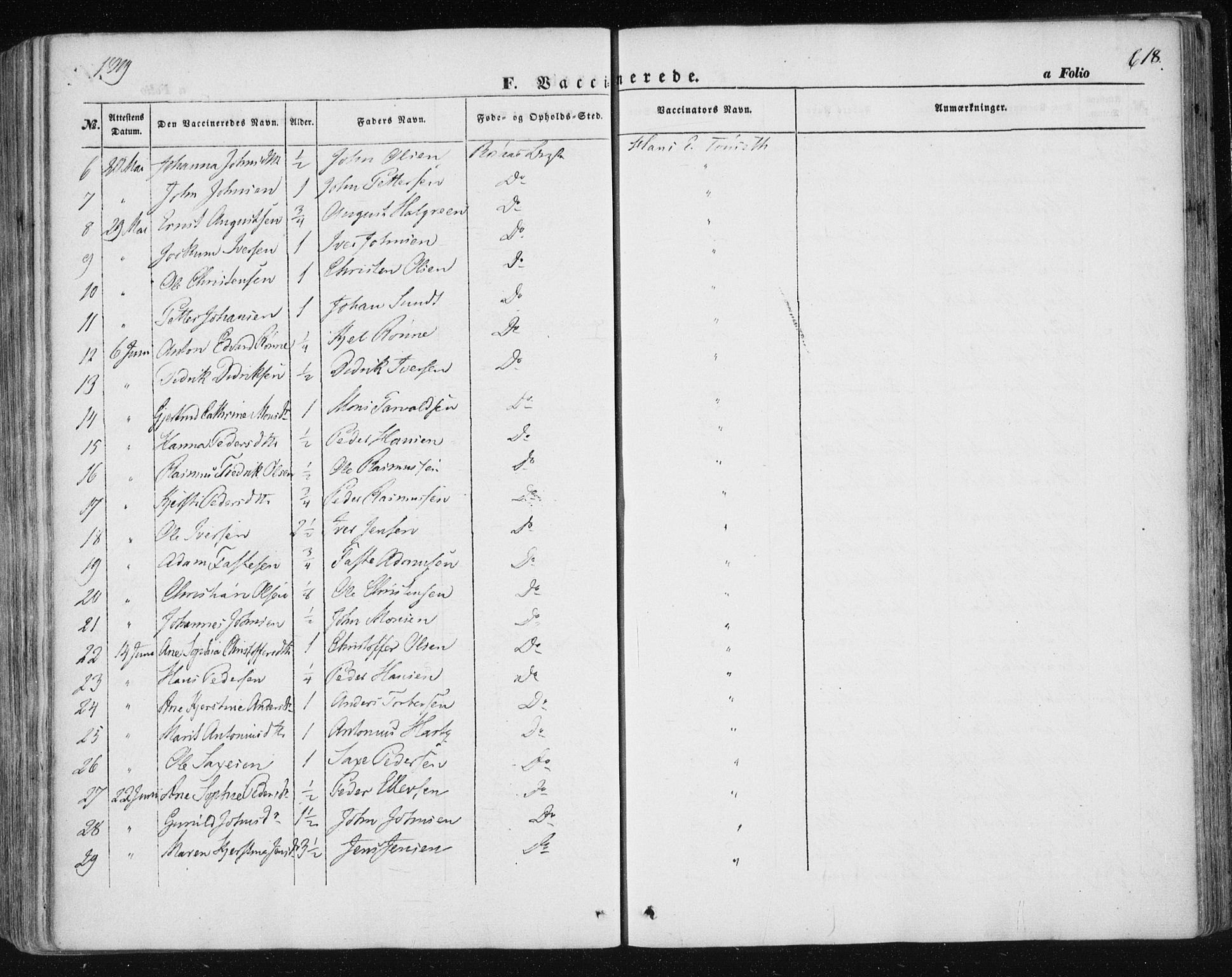 Ministerialprotokoller, klokkerbøker og fødselsregistre - Sør-Trøndelag, SAT/A-1456/681/L0931: Ministerialbok nr. 681A09, 1845-1859, s. 618